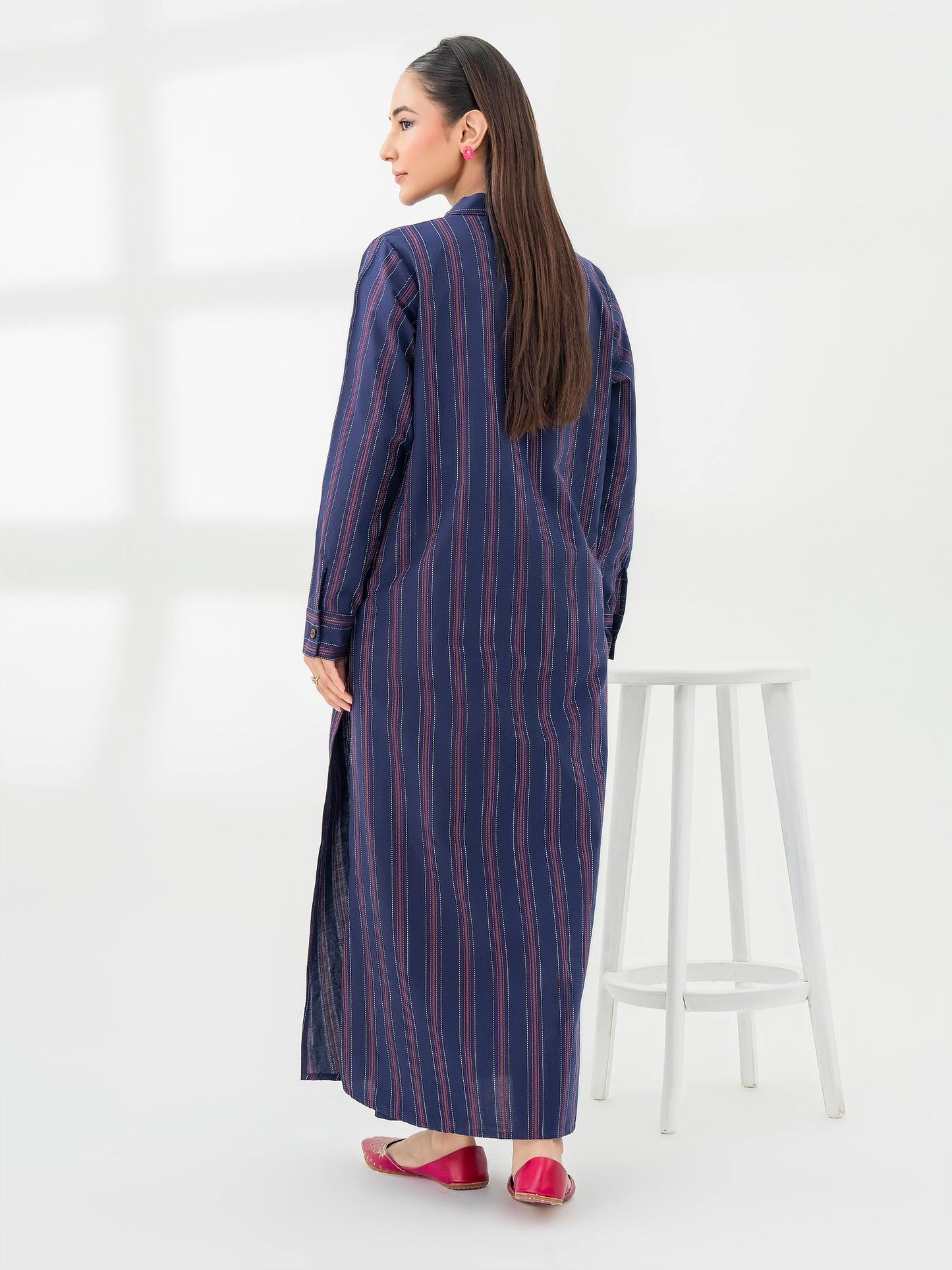 2 Piece Yarn Dyed Suit-Embroidered (Pret)