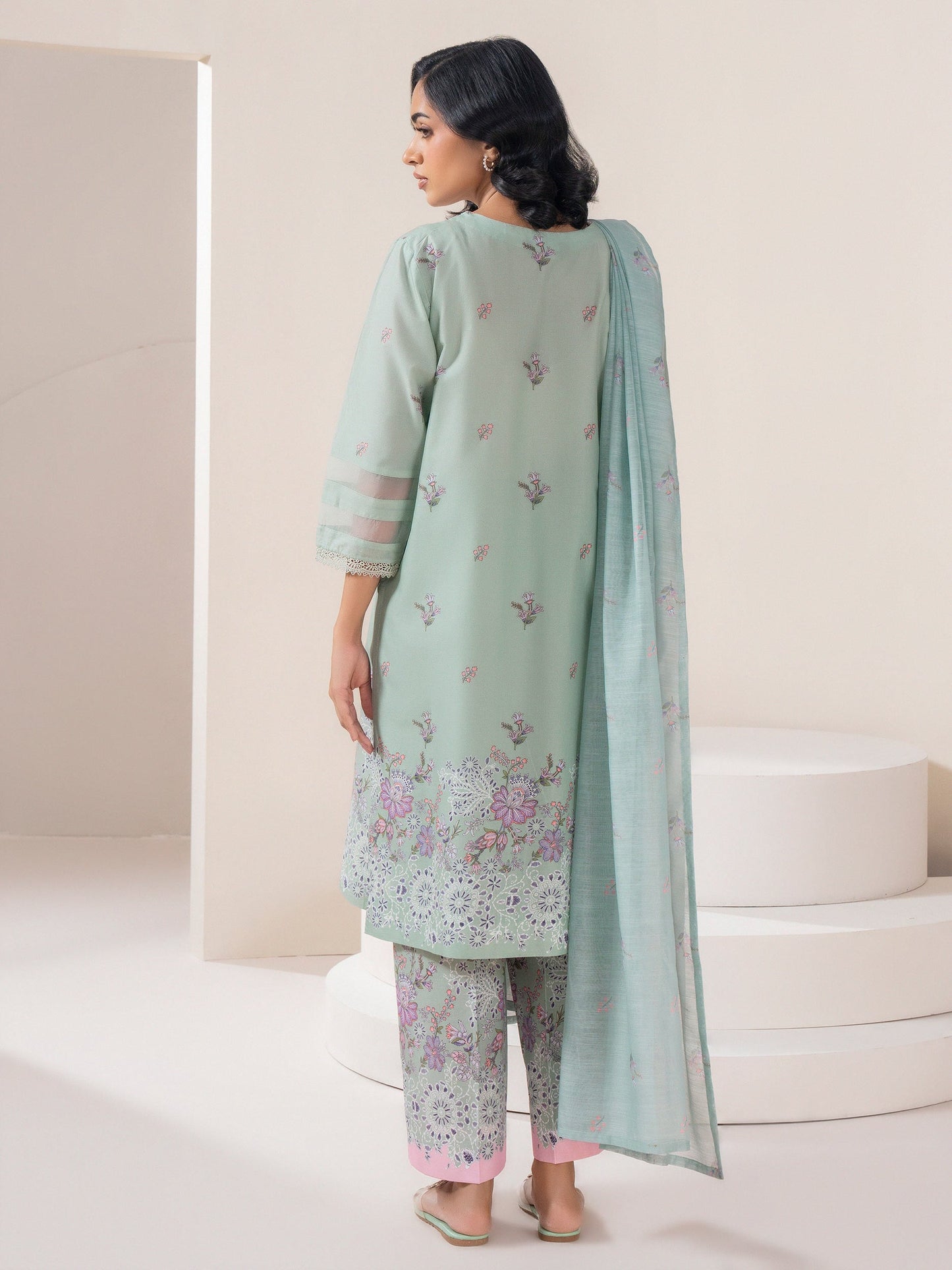 3 Piece Lawn Suit-Embroidered (Pret)