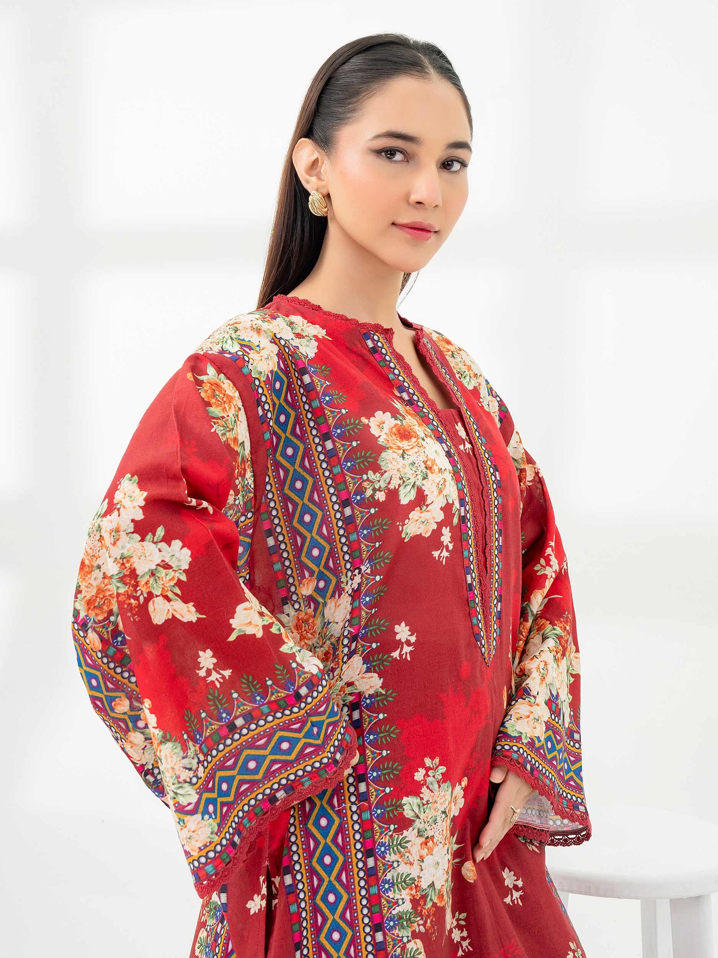 2 Piece Khaddar Suit-Printed (Pret)