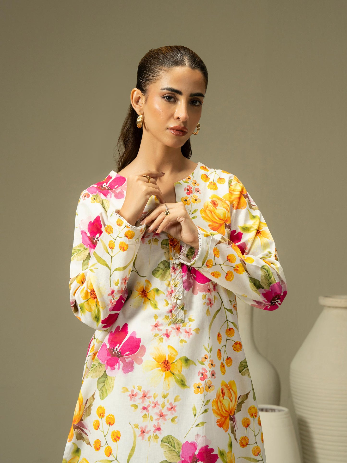 Khaddar Shirt-Printed (Pret)