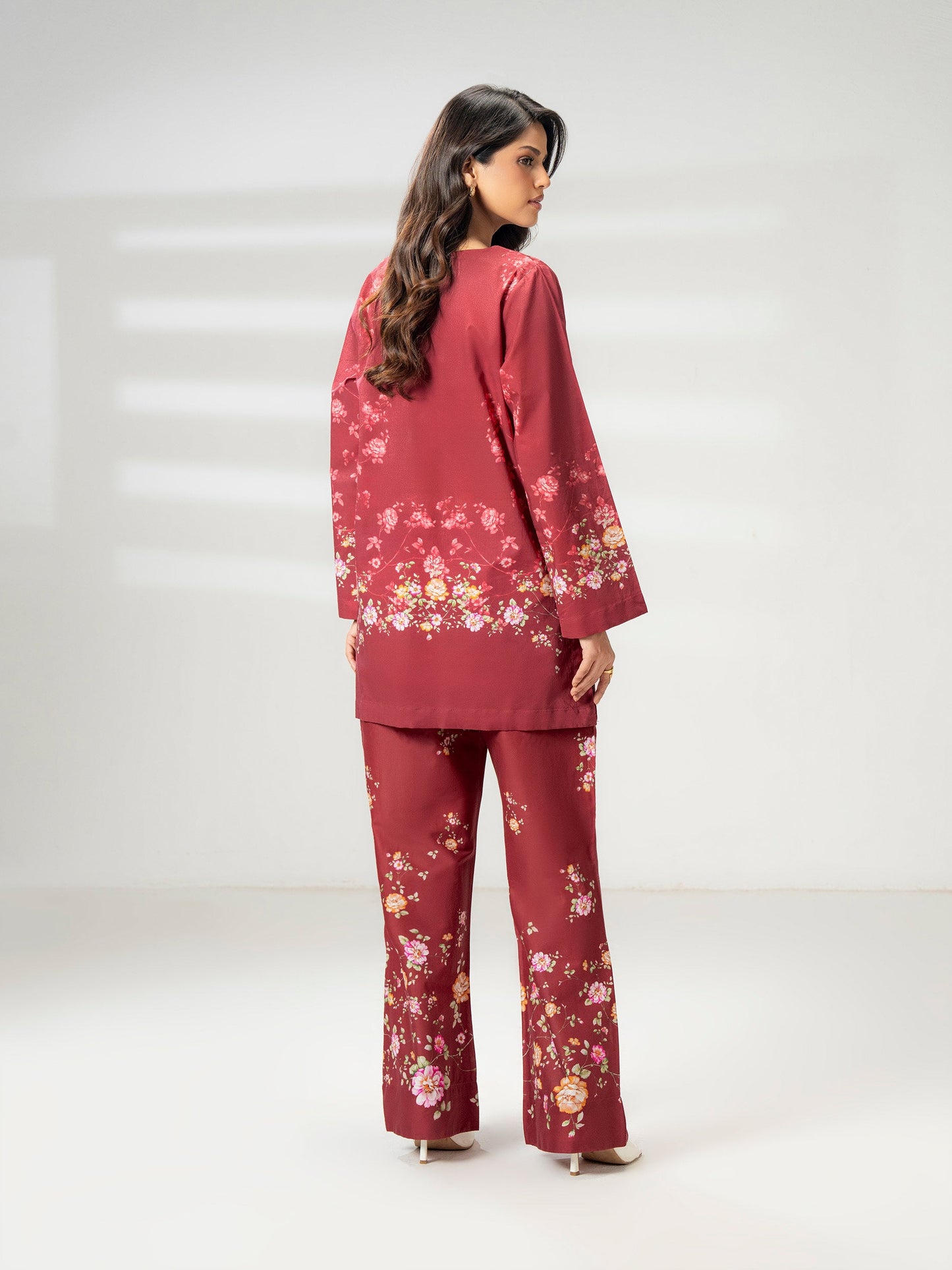 2 Piece Cambric Suit-Embroidered (Pret)