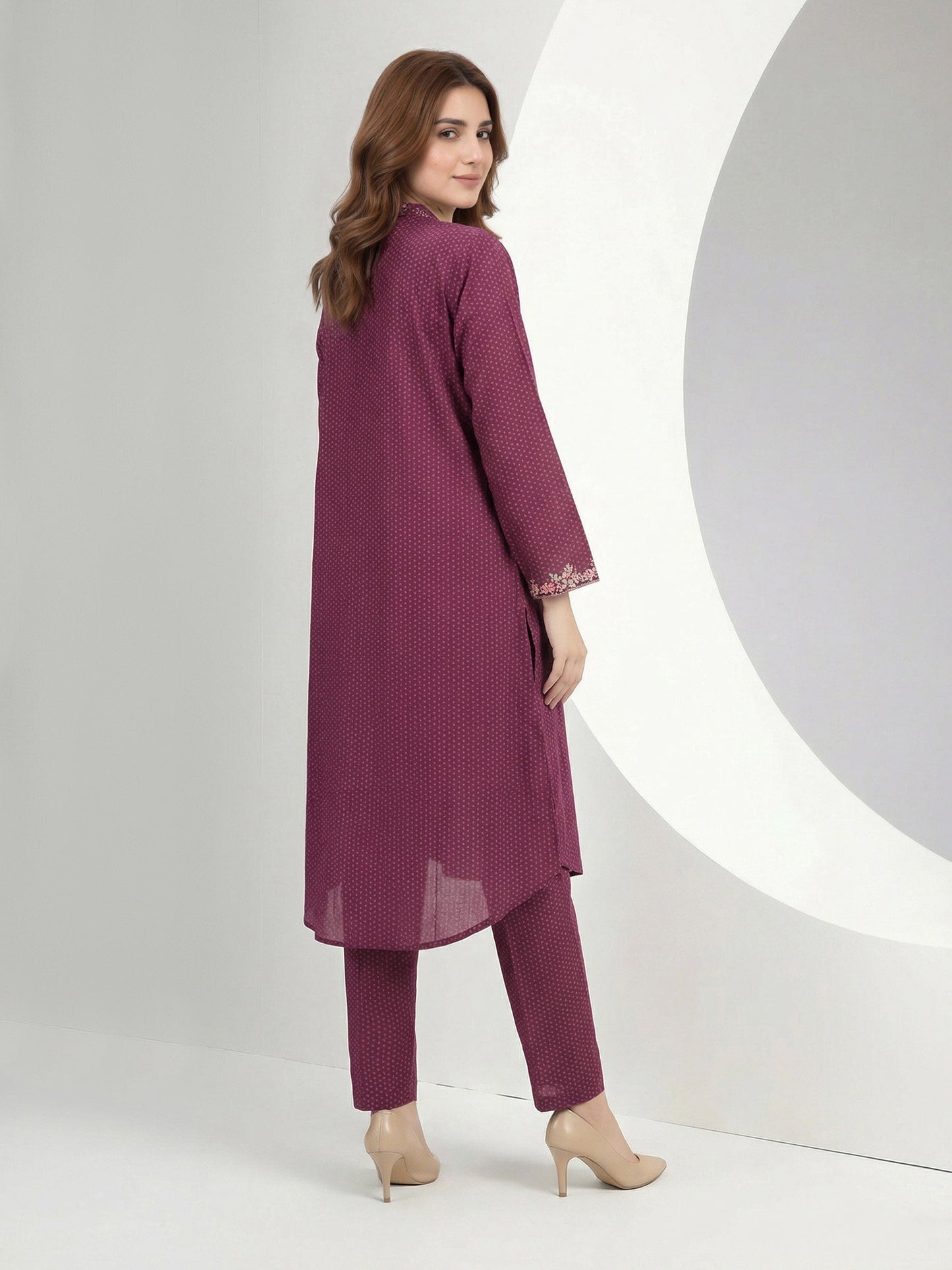 2 Piece Lawn Suit- Embroidered (Pret)