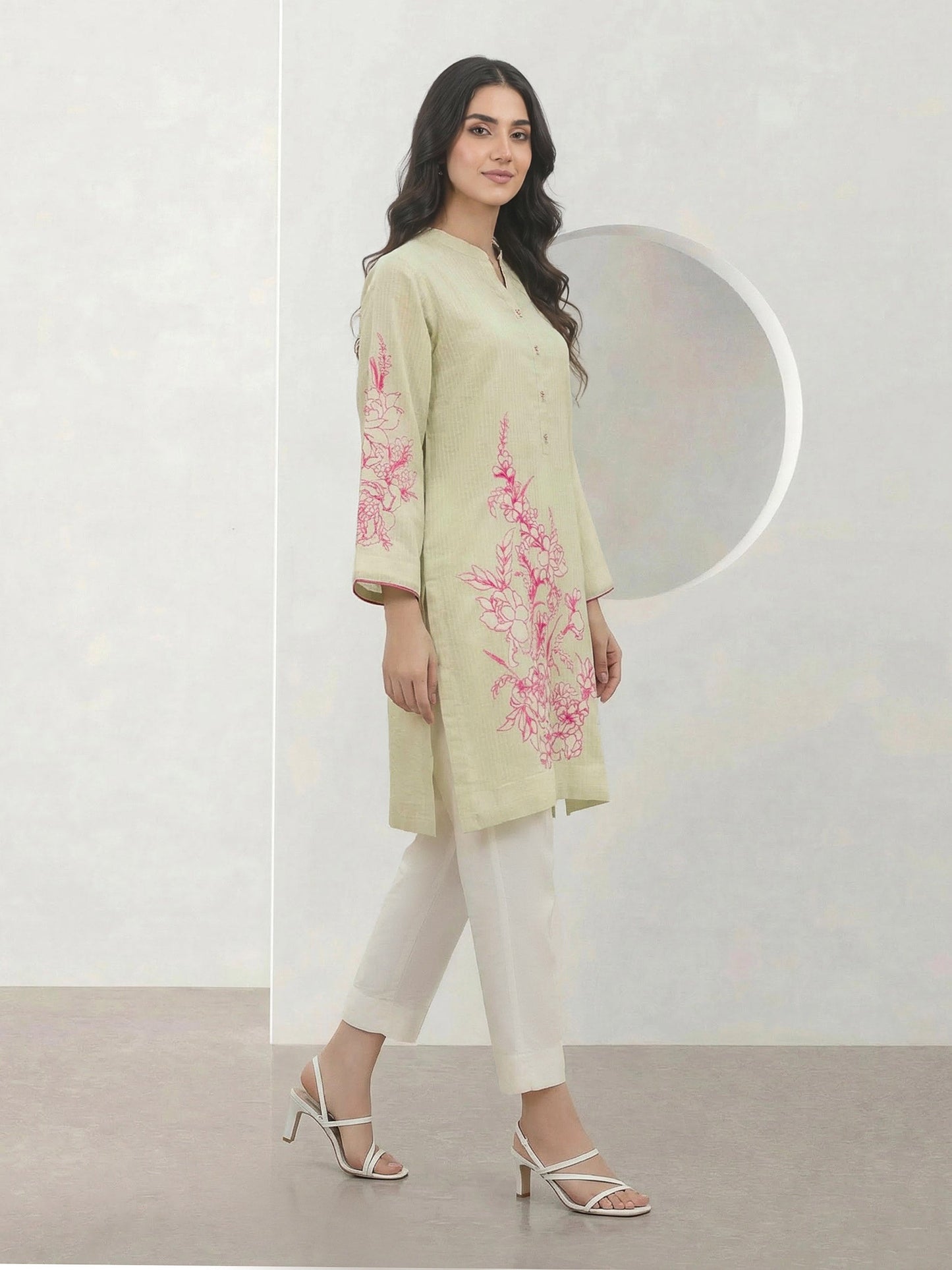 Lawn Shirt-Embroidered (Pret)