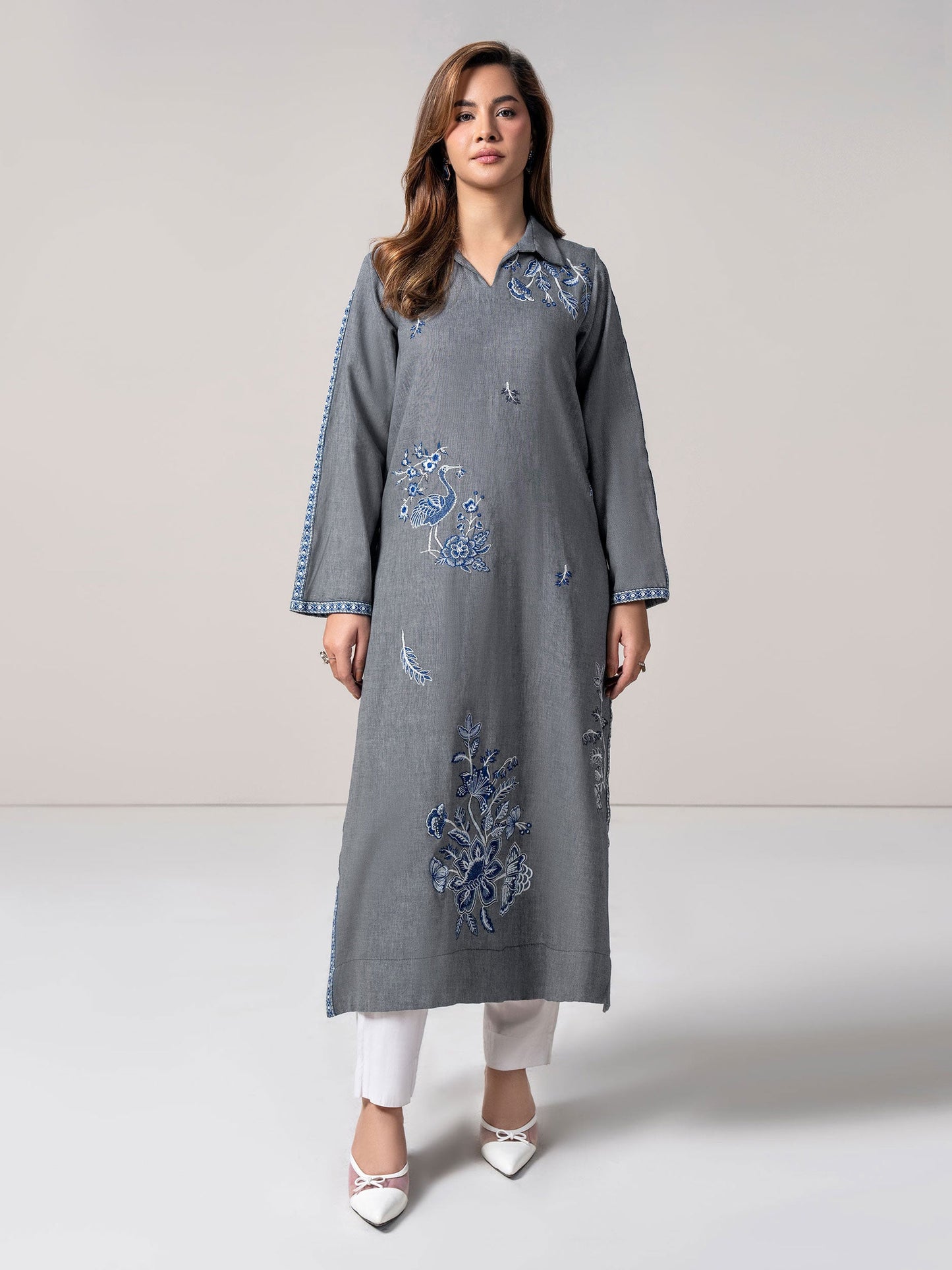 Yarn Dyed Shirt-Embroidered (Pret)