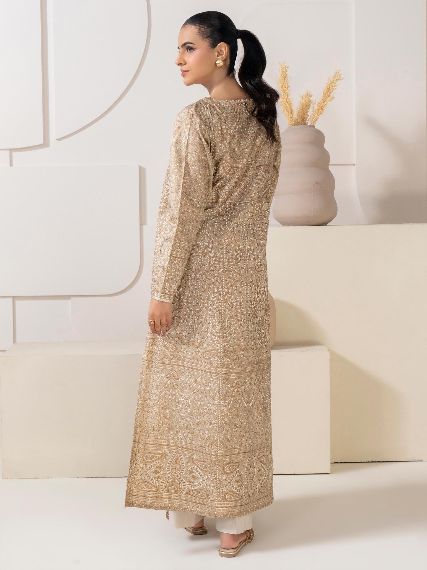 Satin Shirt-Embellished (Pret)