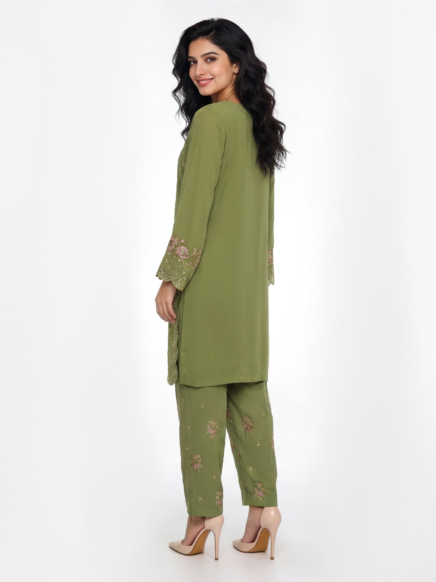 2 Piece Grip Suit- Embroidered (Pret)