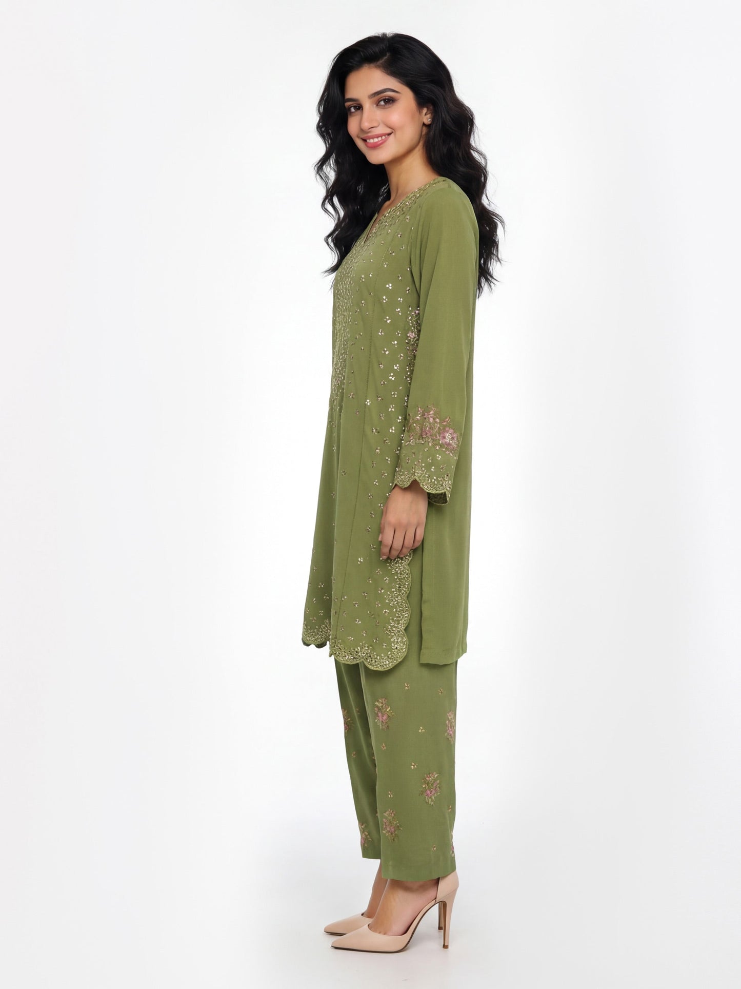 2 Piece Grip Suit- Embroidered (Pret)