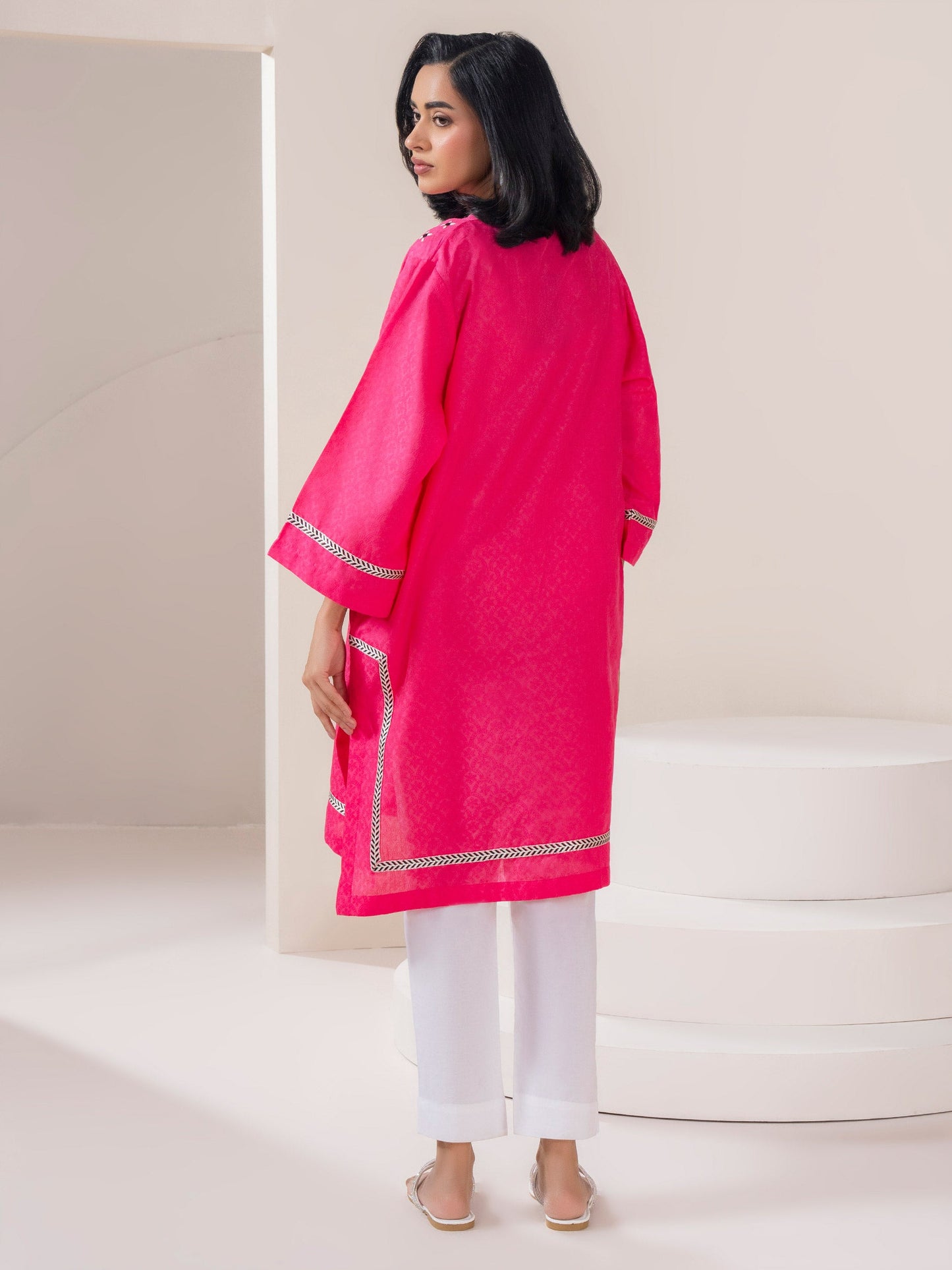 Jacquard Shirt-Embroidered (Pret)