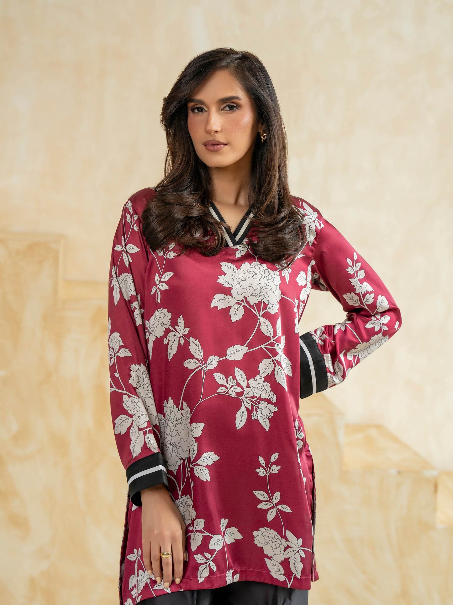 Silk Co-ord Set-Printed (Pret)