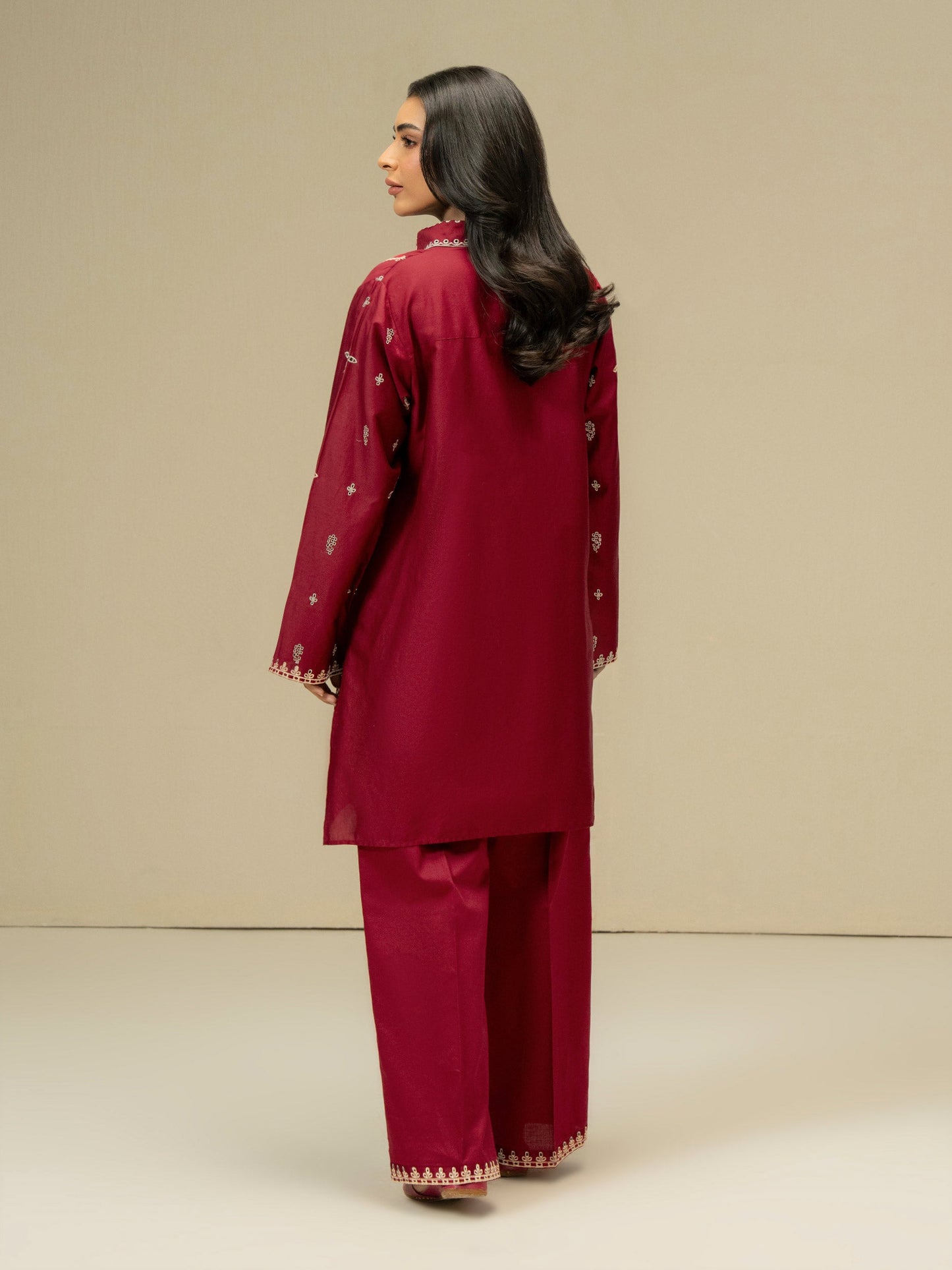 Satin Co-ord-Embroidered