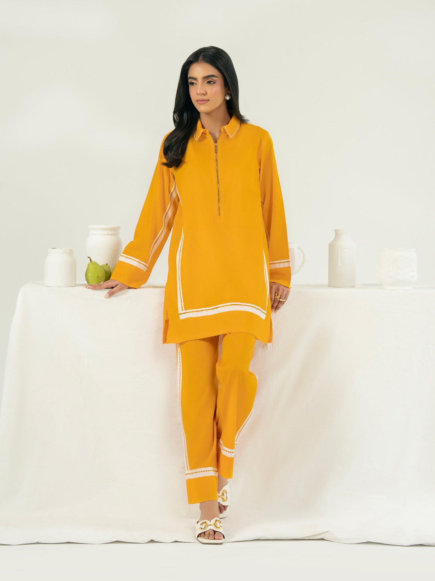 Dobby Co-ord Set-Dyed (Pret)