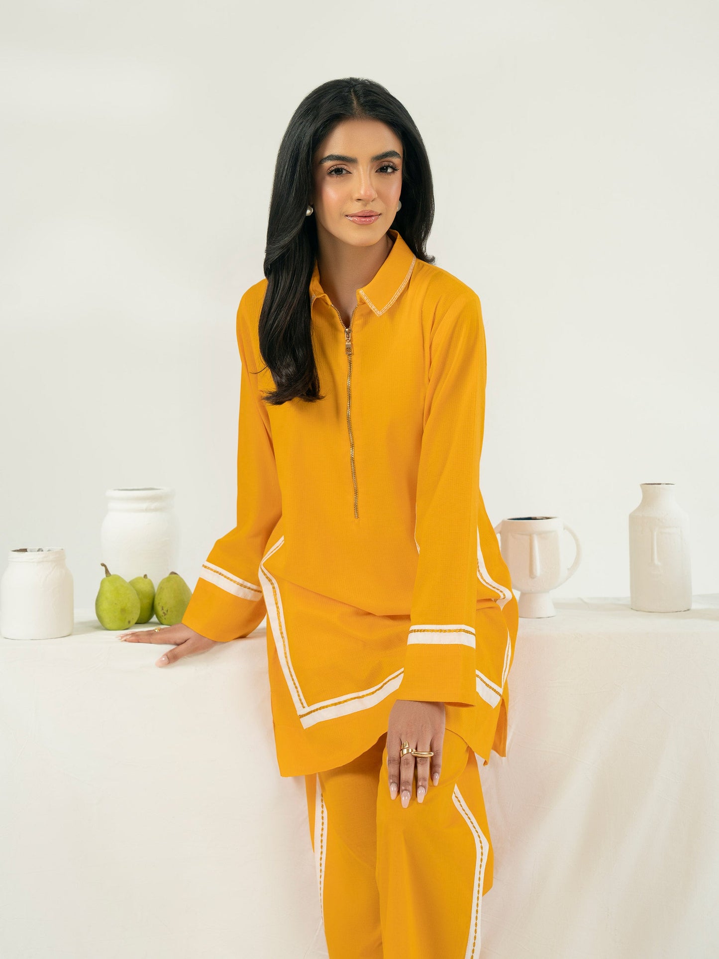 Dobby Co-ord Set-Dyed (Pret)