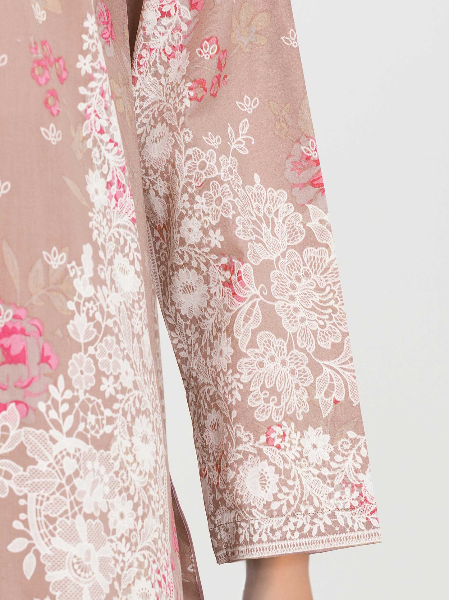 Cambric Co-ord set- Embroidered