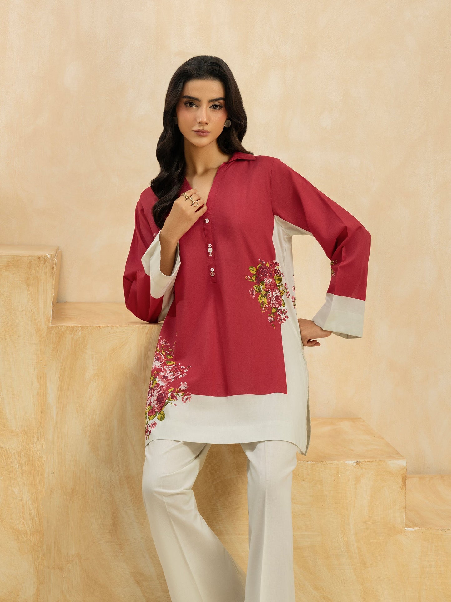 Cambric Co-ord Set-Printed (Pret)