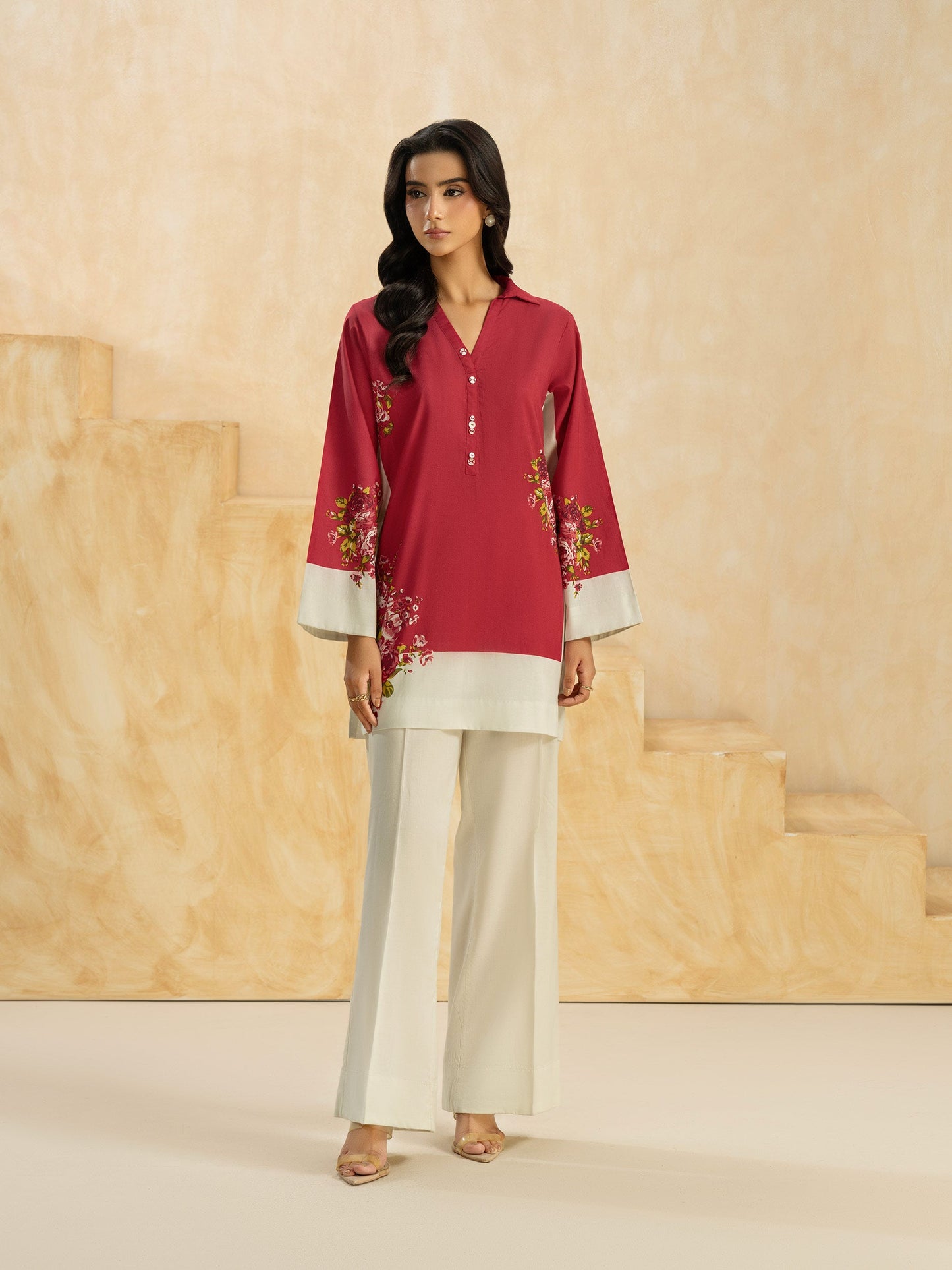 Cambric Co-ord Set-Printed (Pret)