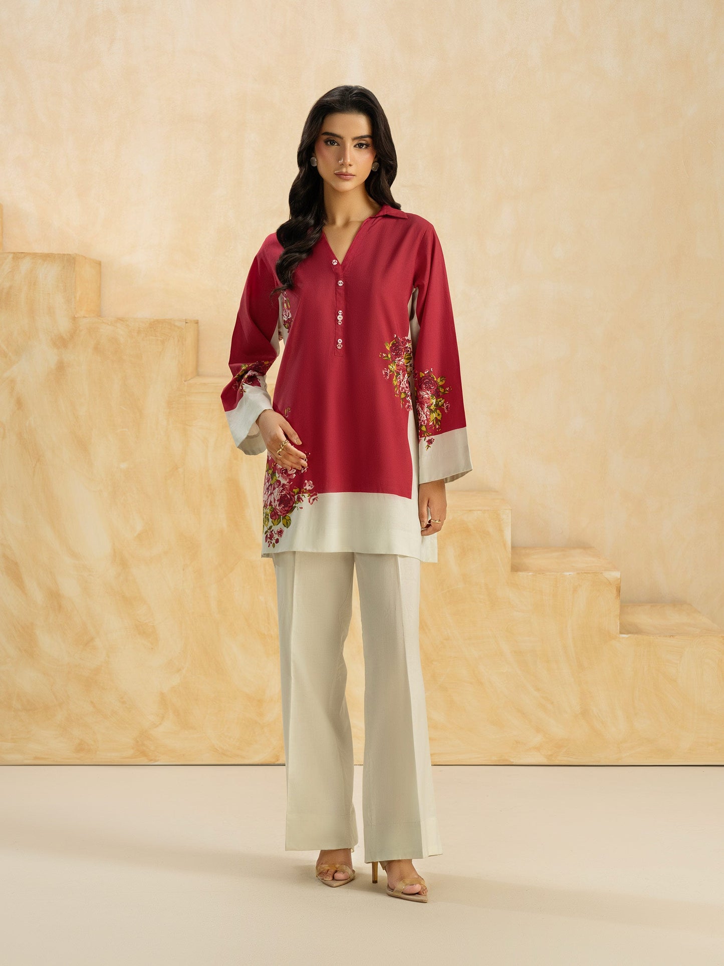 Cambric Co-ord Set-Printed (Pret)