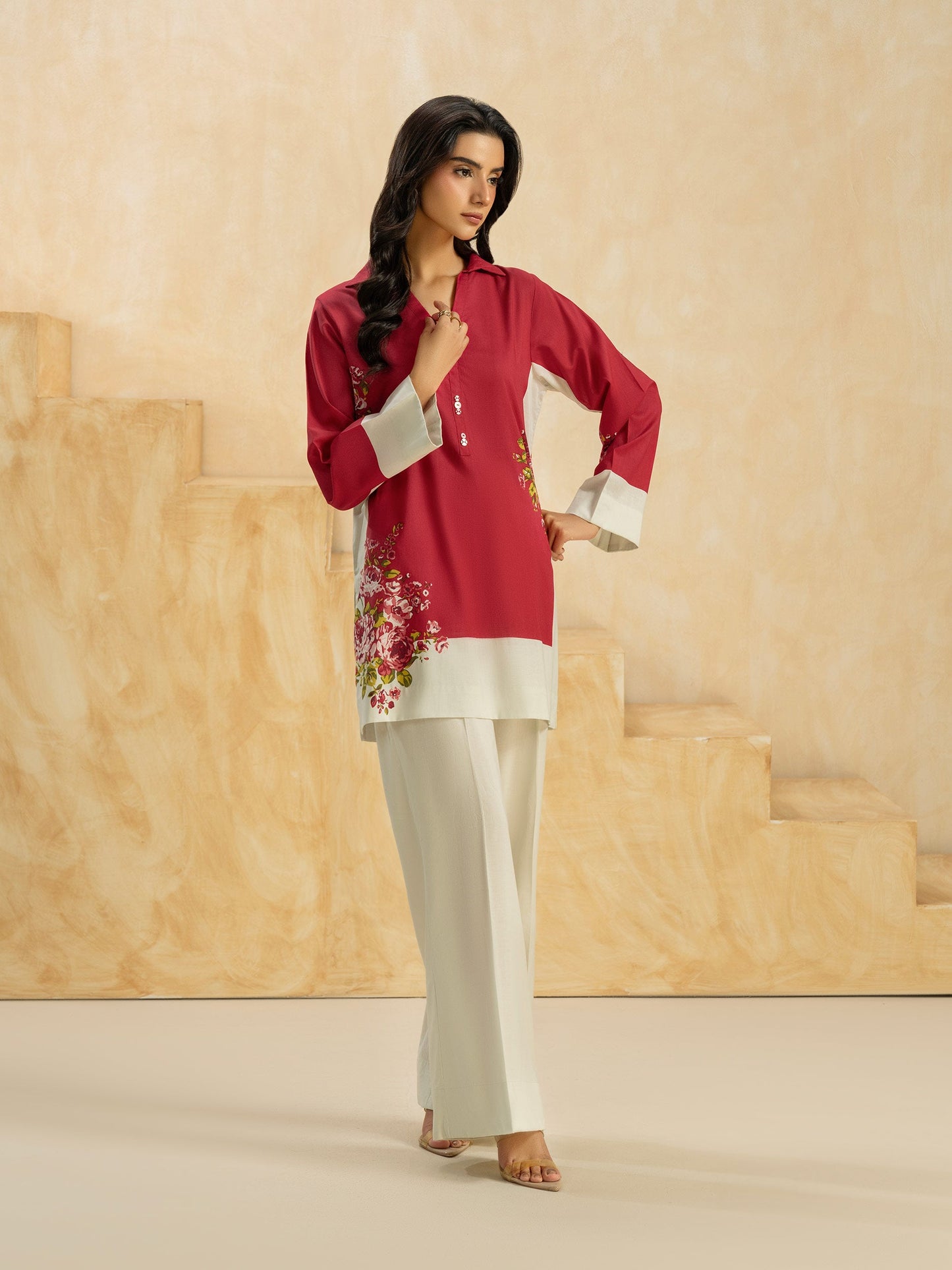 Cambric Co-ord Set-Printed (Pret)