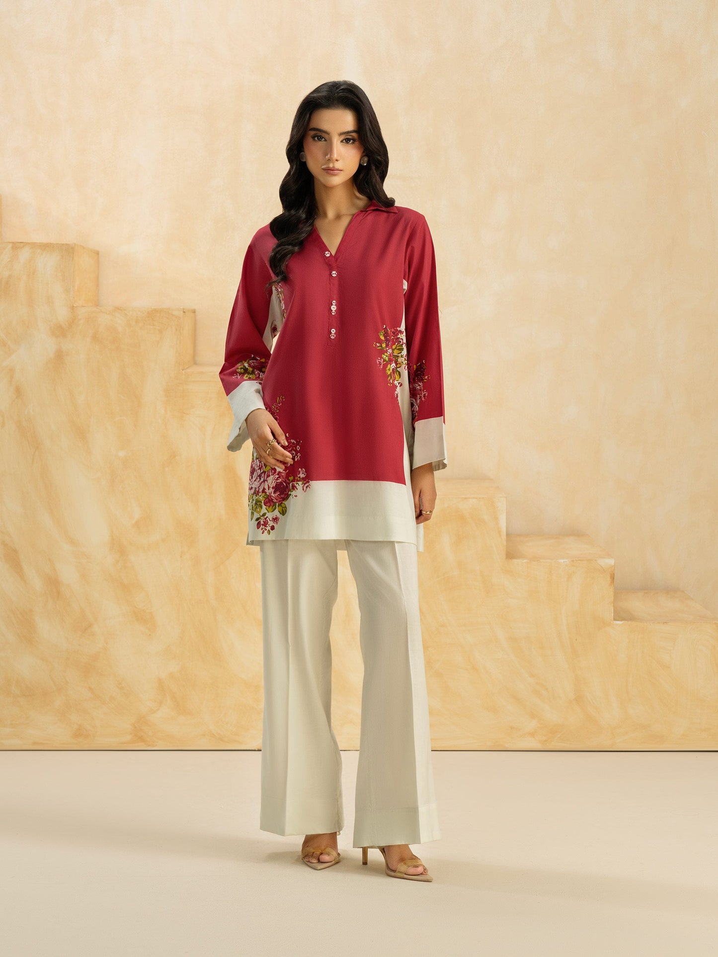 Cambric Co-ord Set-Printed (Pret)