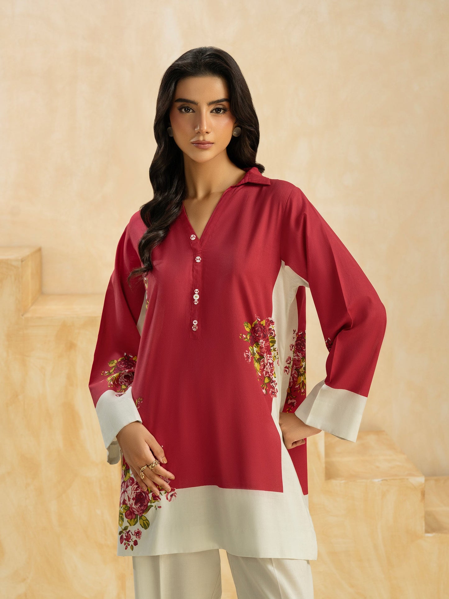 Cambric Co-ord Set-Printed (Pret)