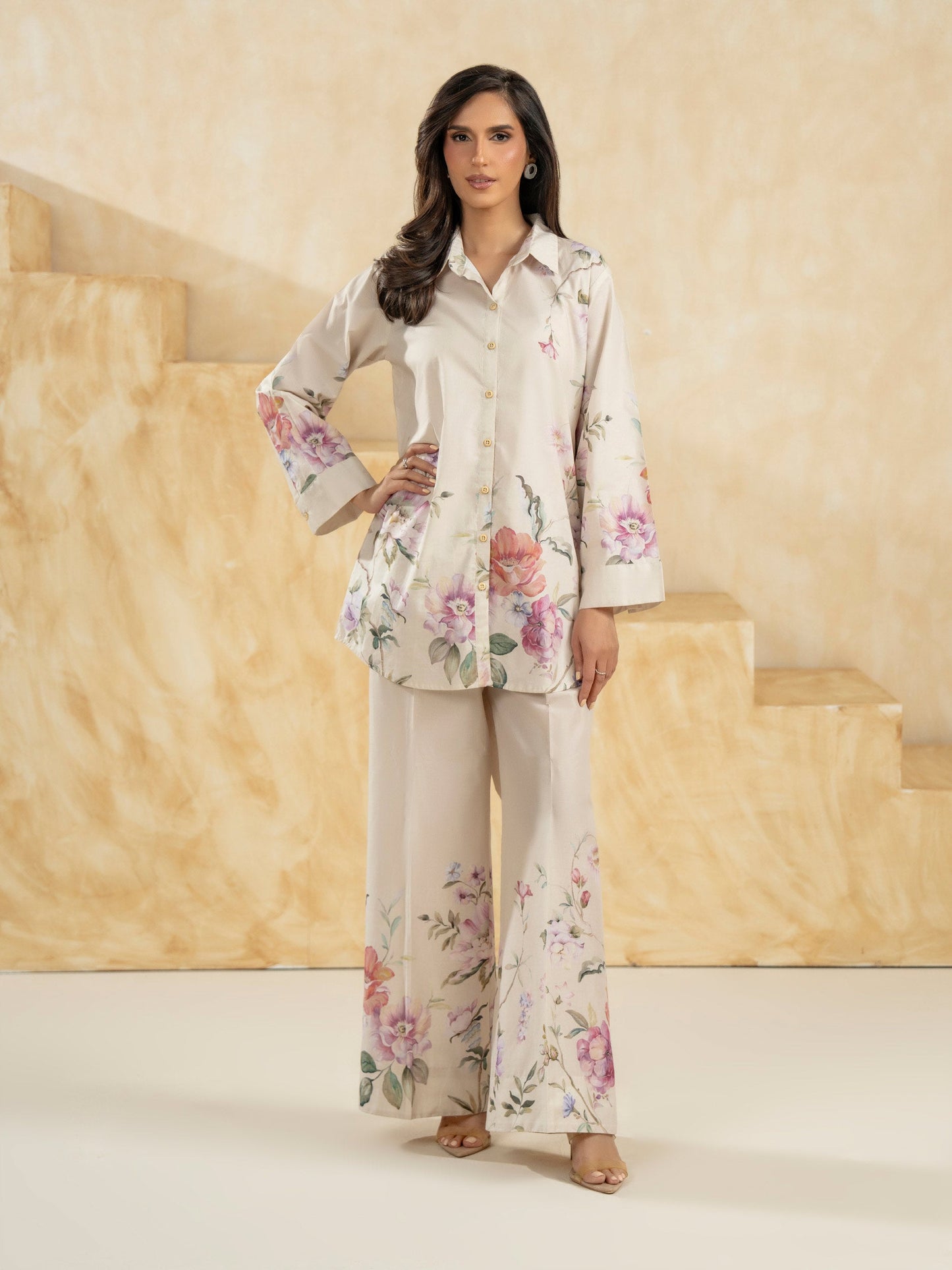Lawn Co-ord Set-Printed (Pret)