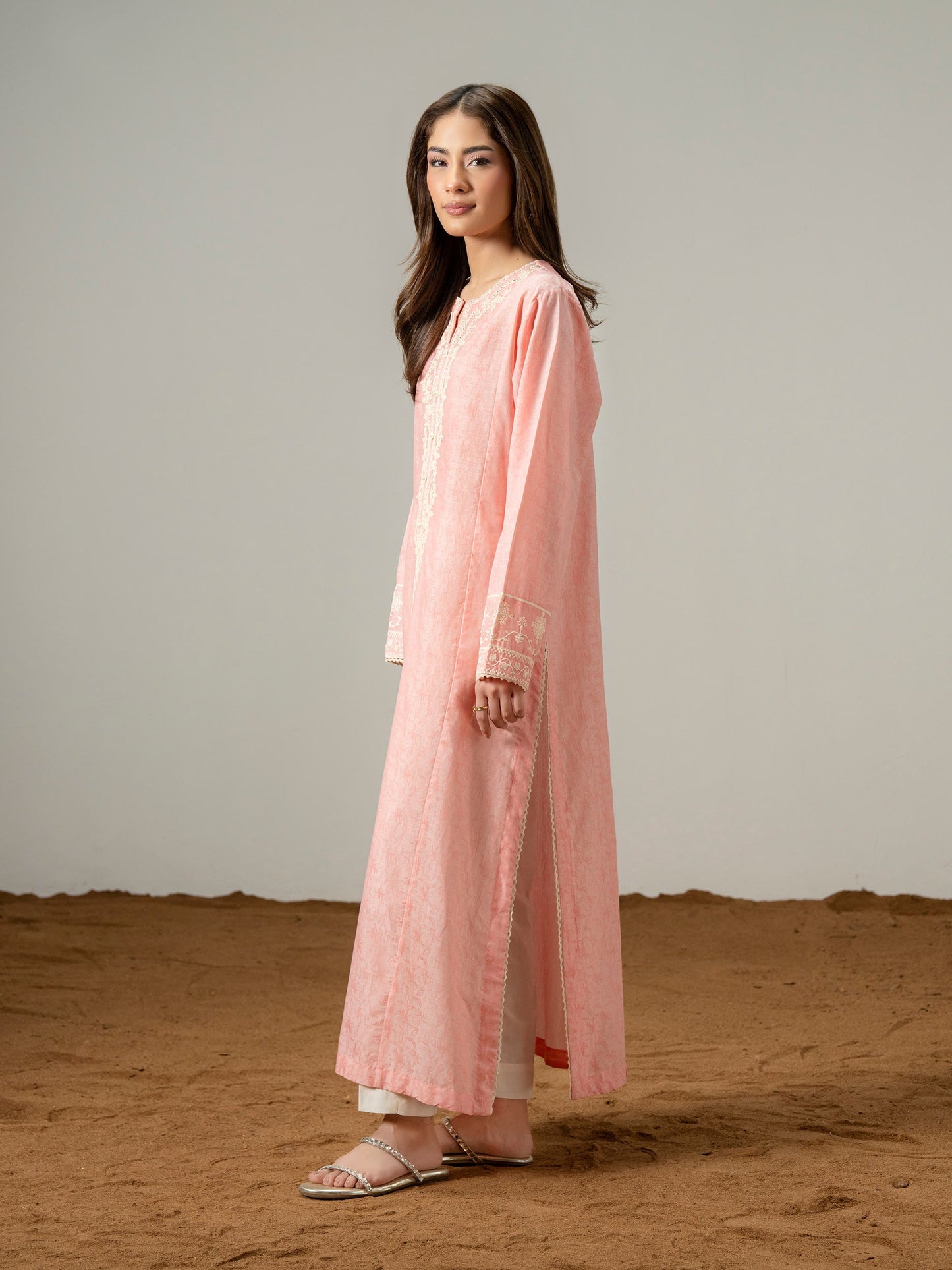 Jacquard Shirt-Embroidered (Pret)