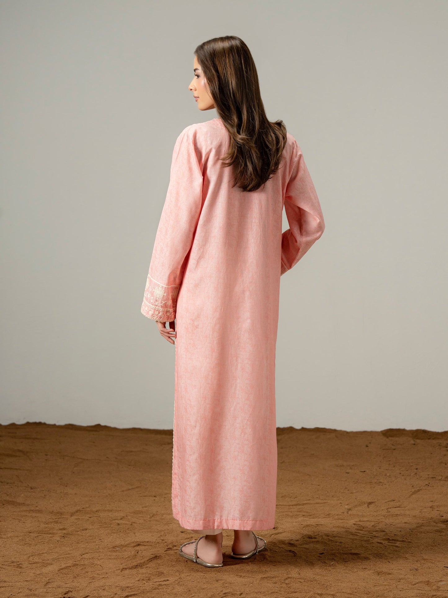 Jacquard Shirt-Embroidered (Pret)