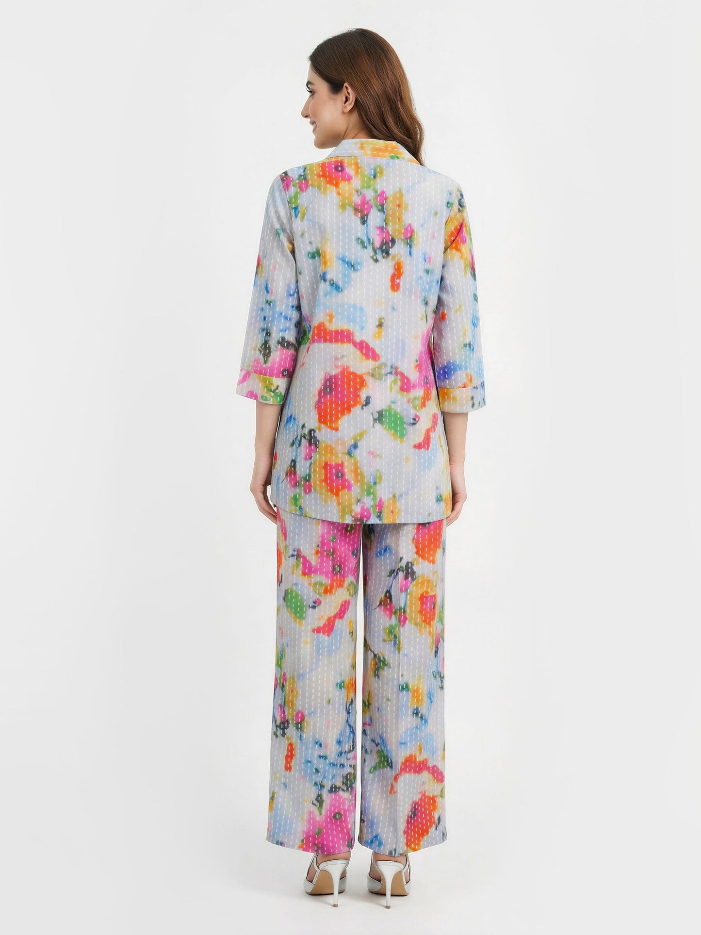 2 Piece Viscose Cotton Suit (Pret)