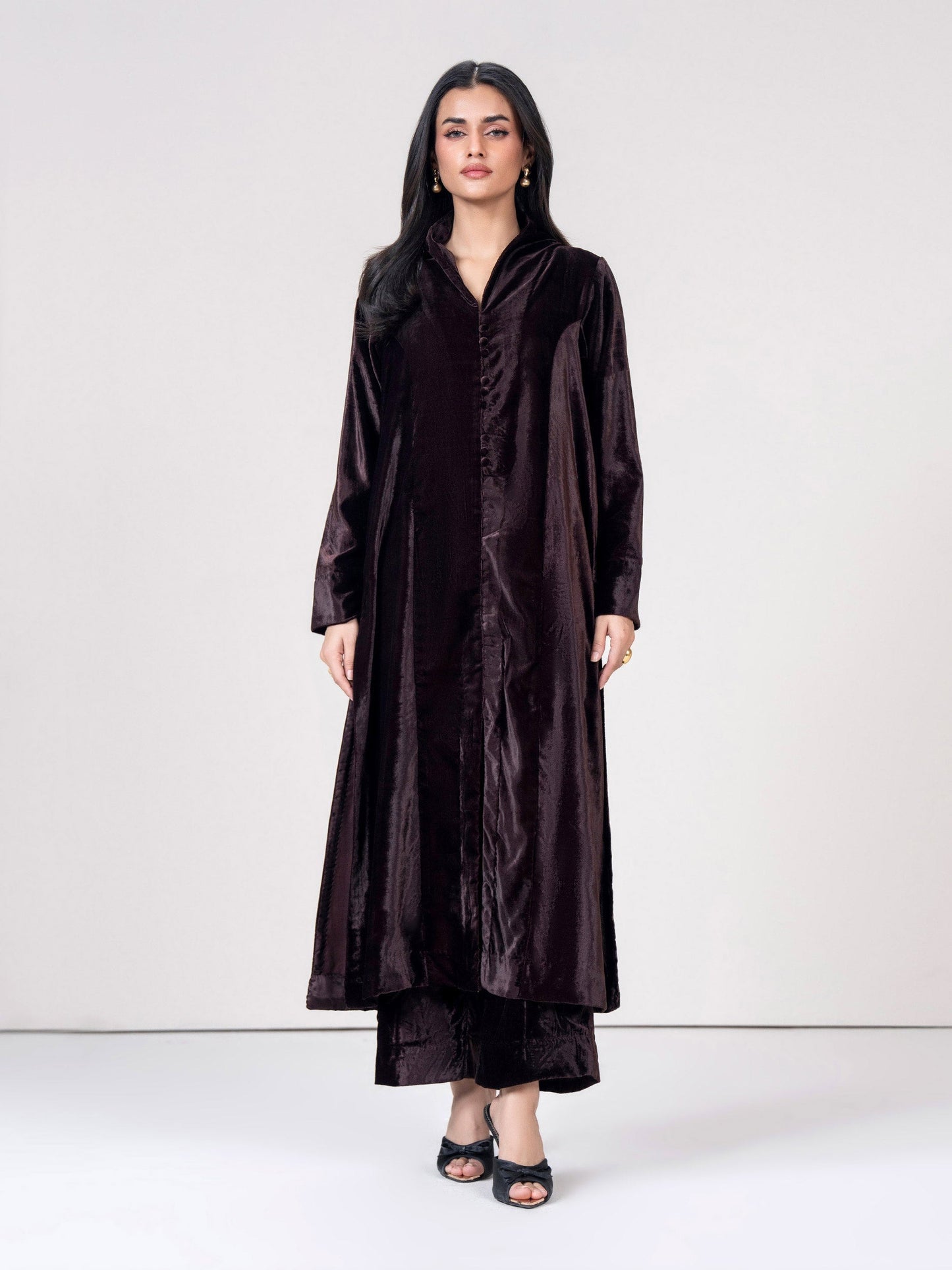 2 Piece Velvet Suit (Pret)