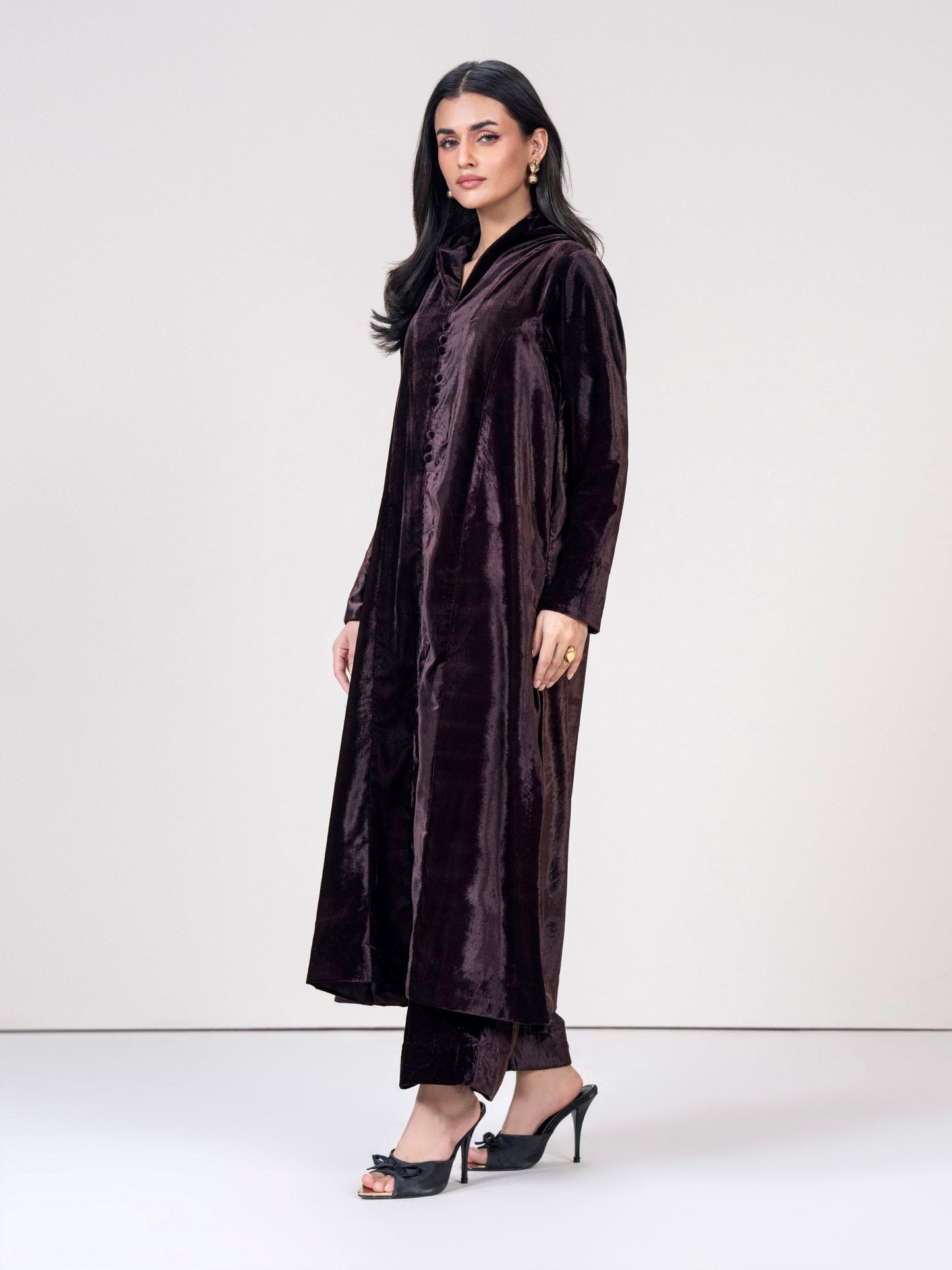 2 Piece Velvet Suit (Pret)