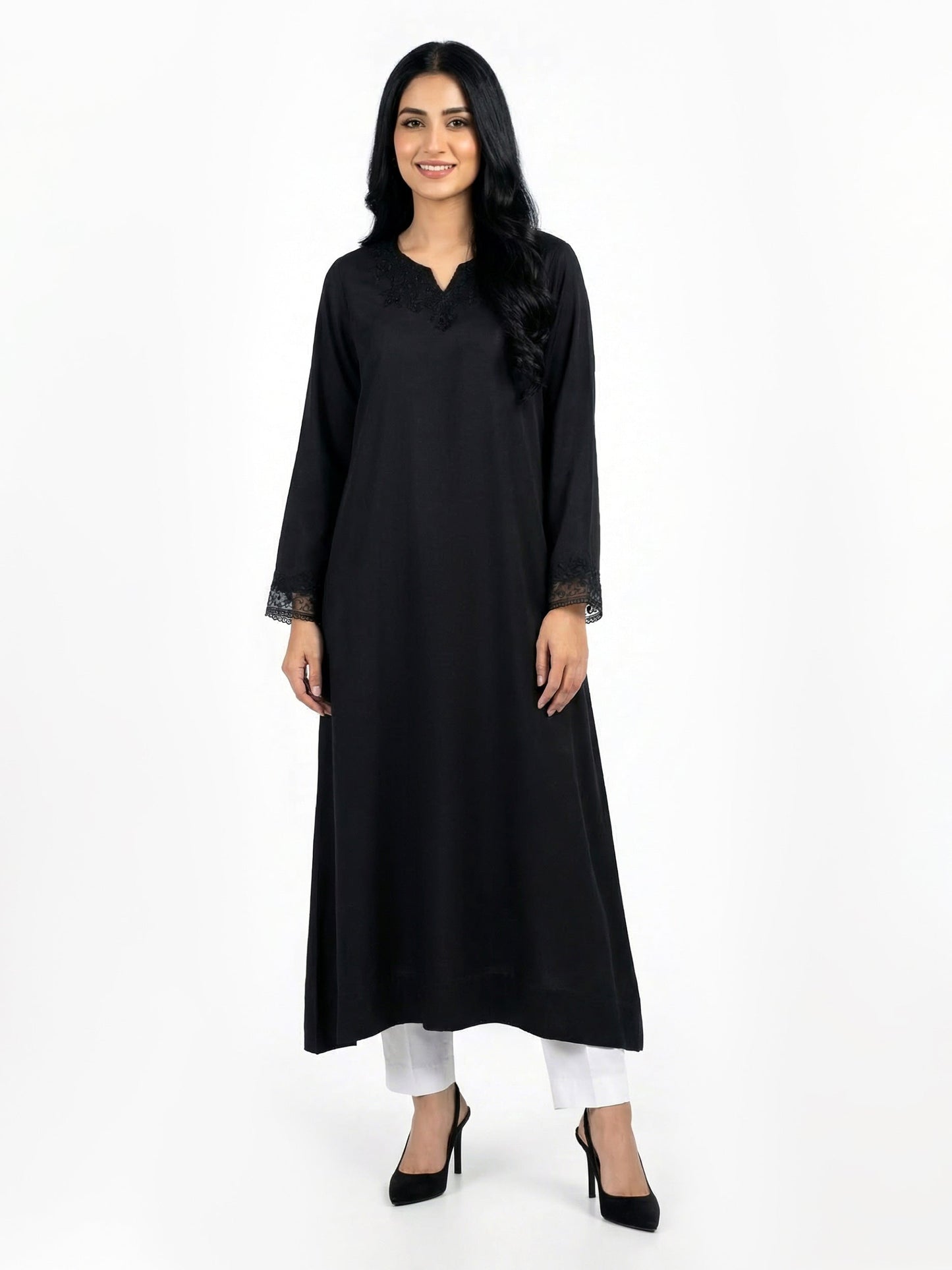 Silk Shirt- Embroidered (Pret)