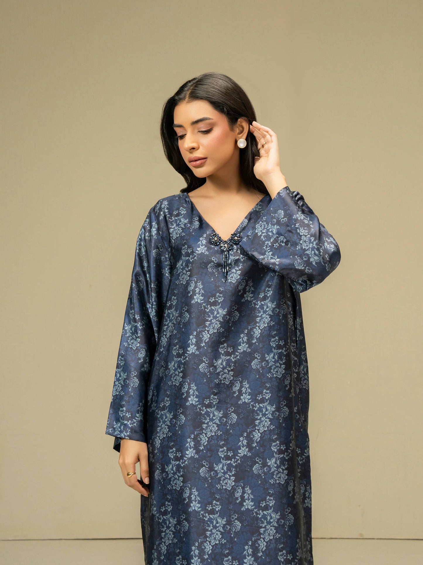 2 Piece Silk Suit-Printed (Pret)