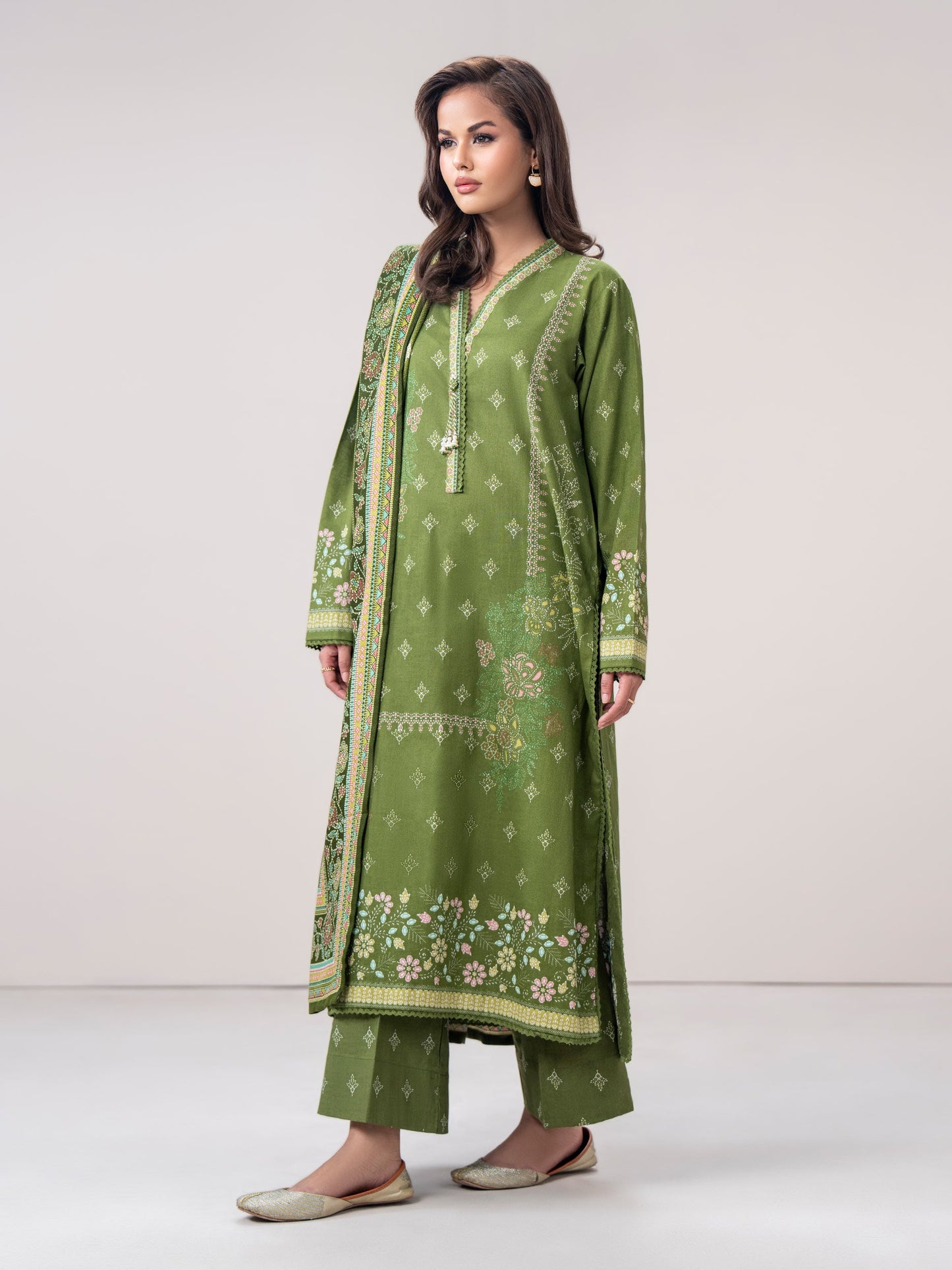 3 Piece Khaddar Suit (Pret)