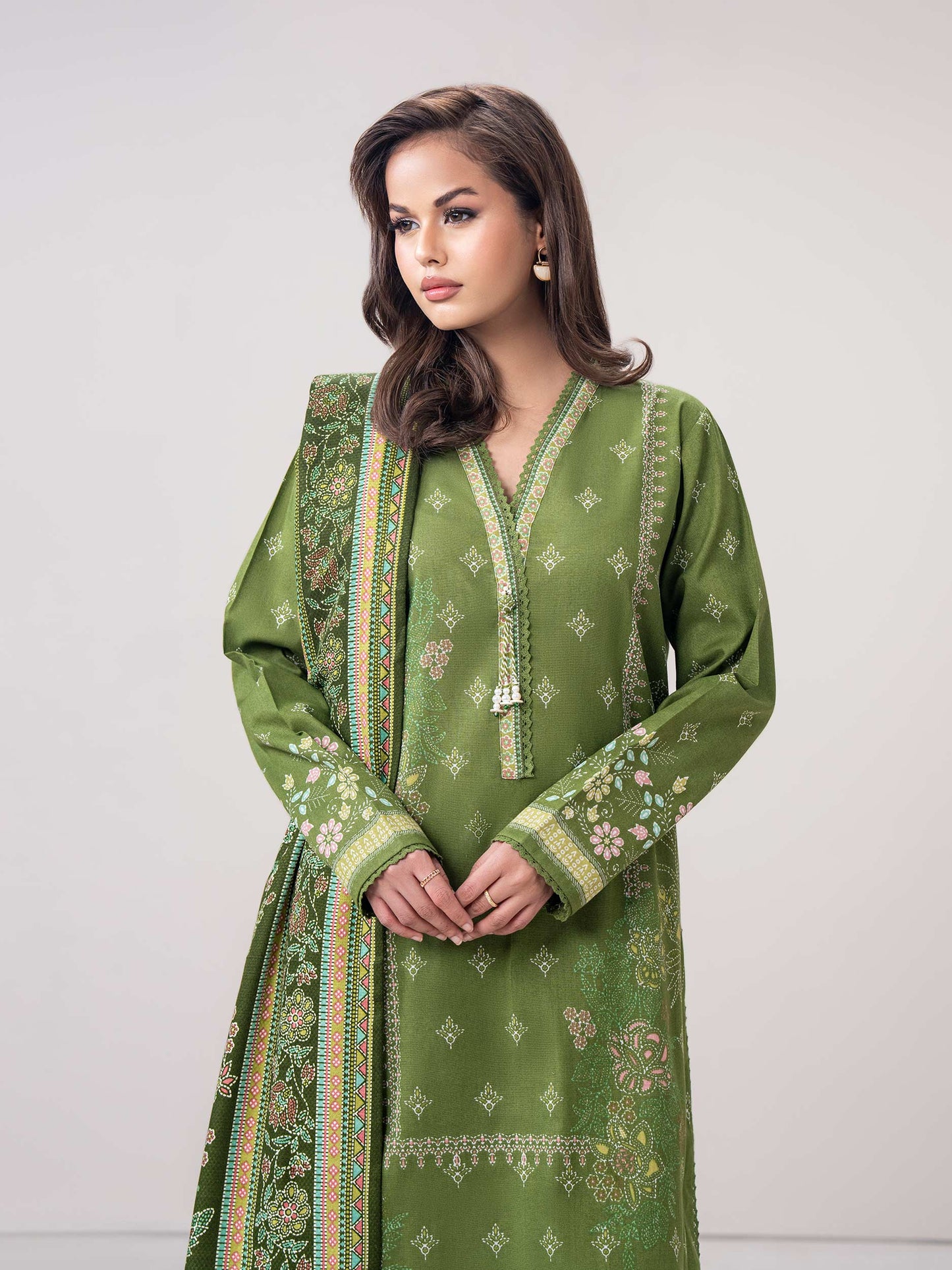 3 Piece Khaddar Suit (Pret)