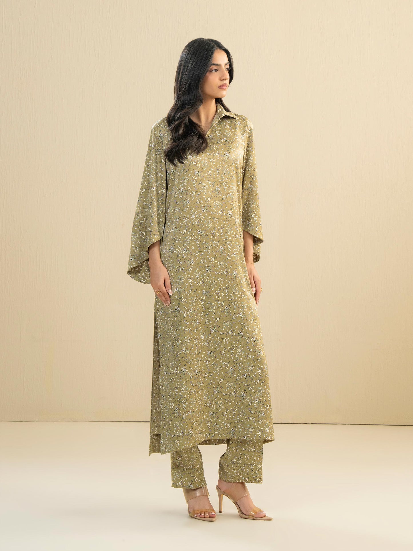 2 Piece Silk Suit-Printed (Pret)