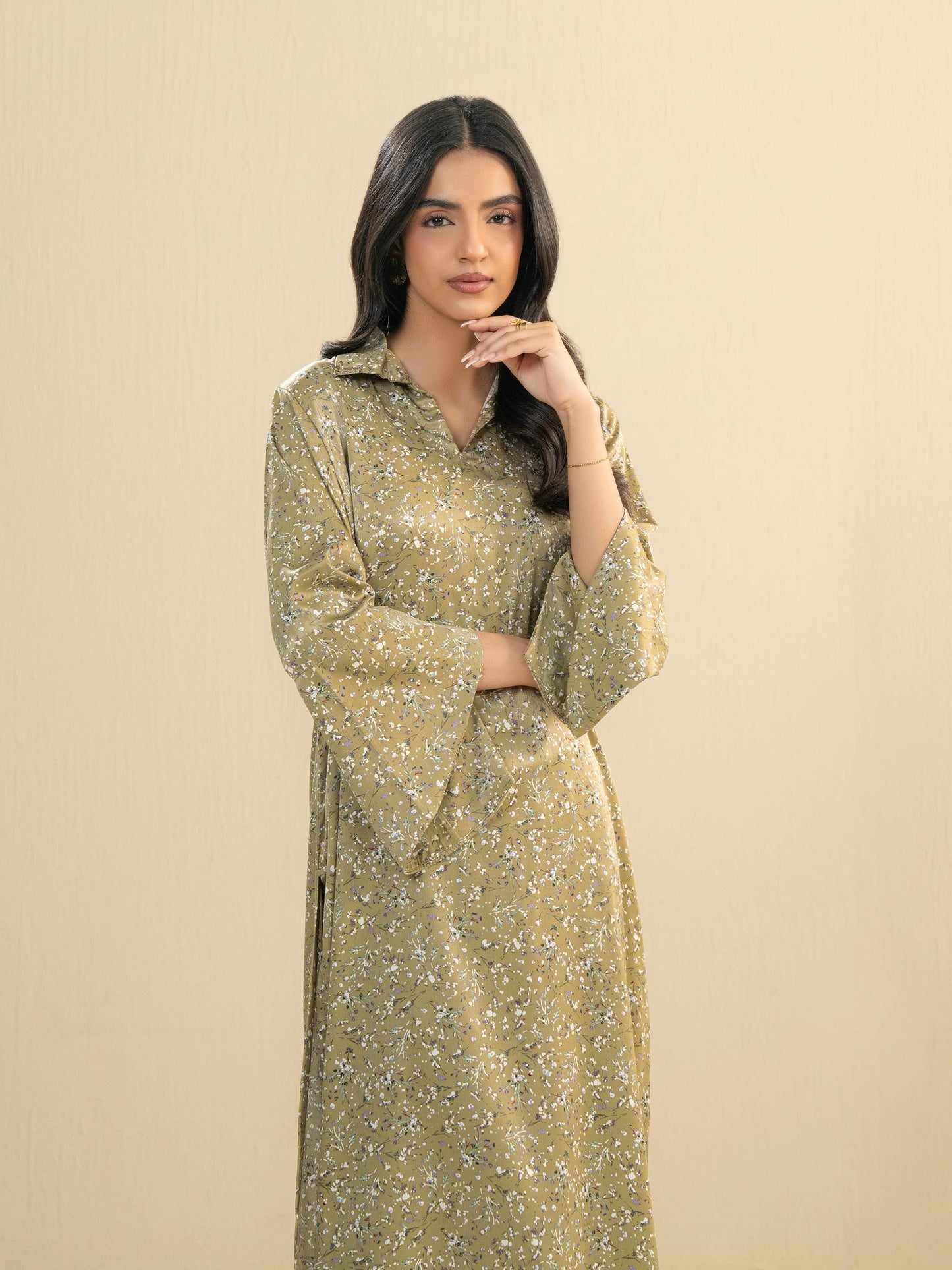 2 Piece Silk Suit-Printed (Pret)