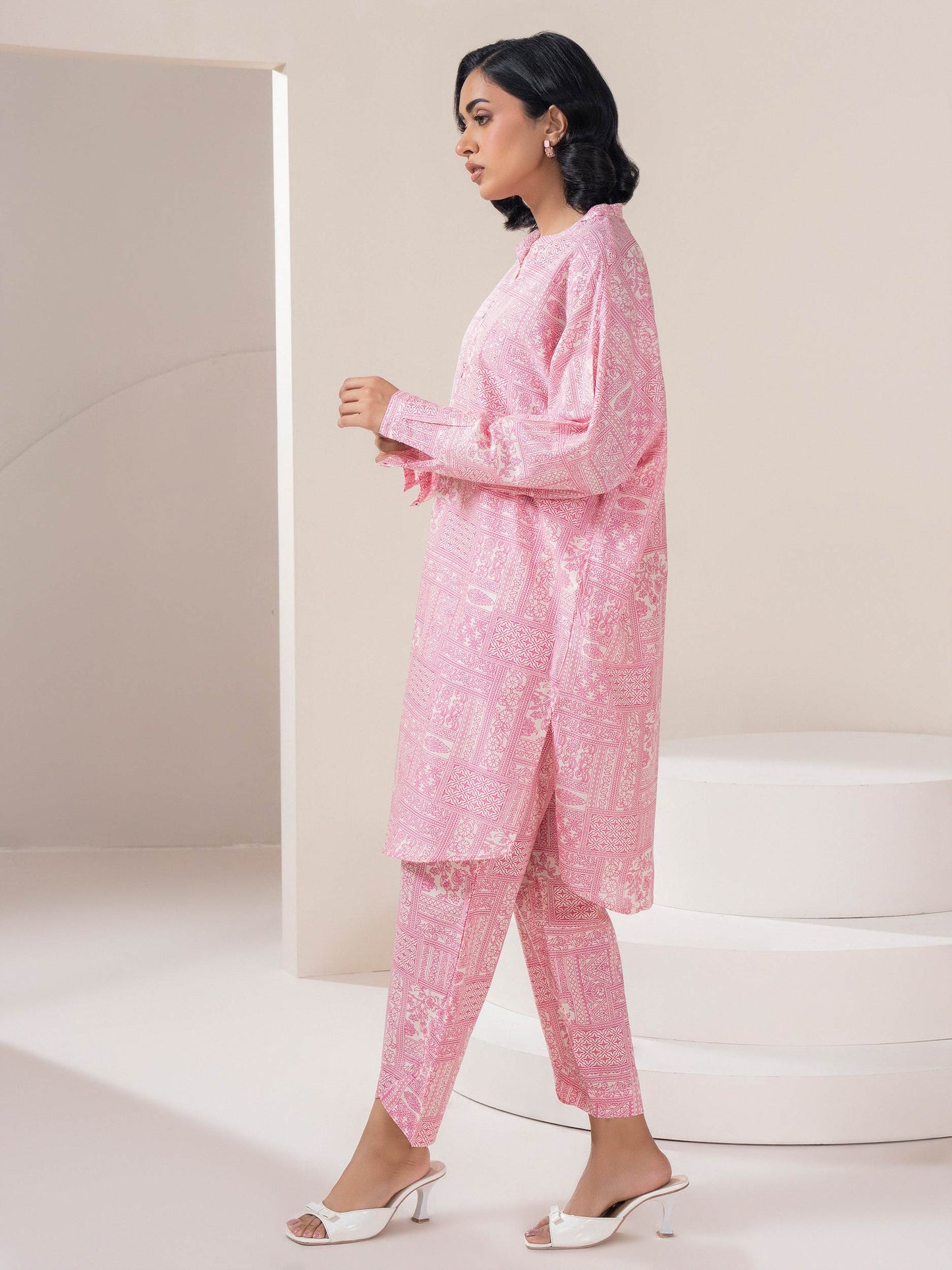 Lawn Co-ord Set-Printed (Pret)