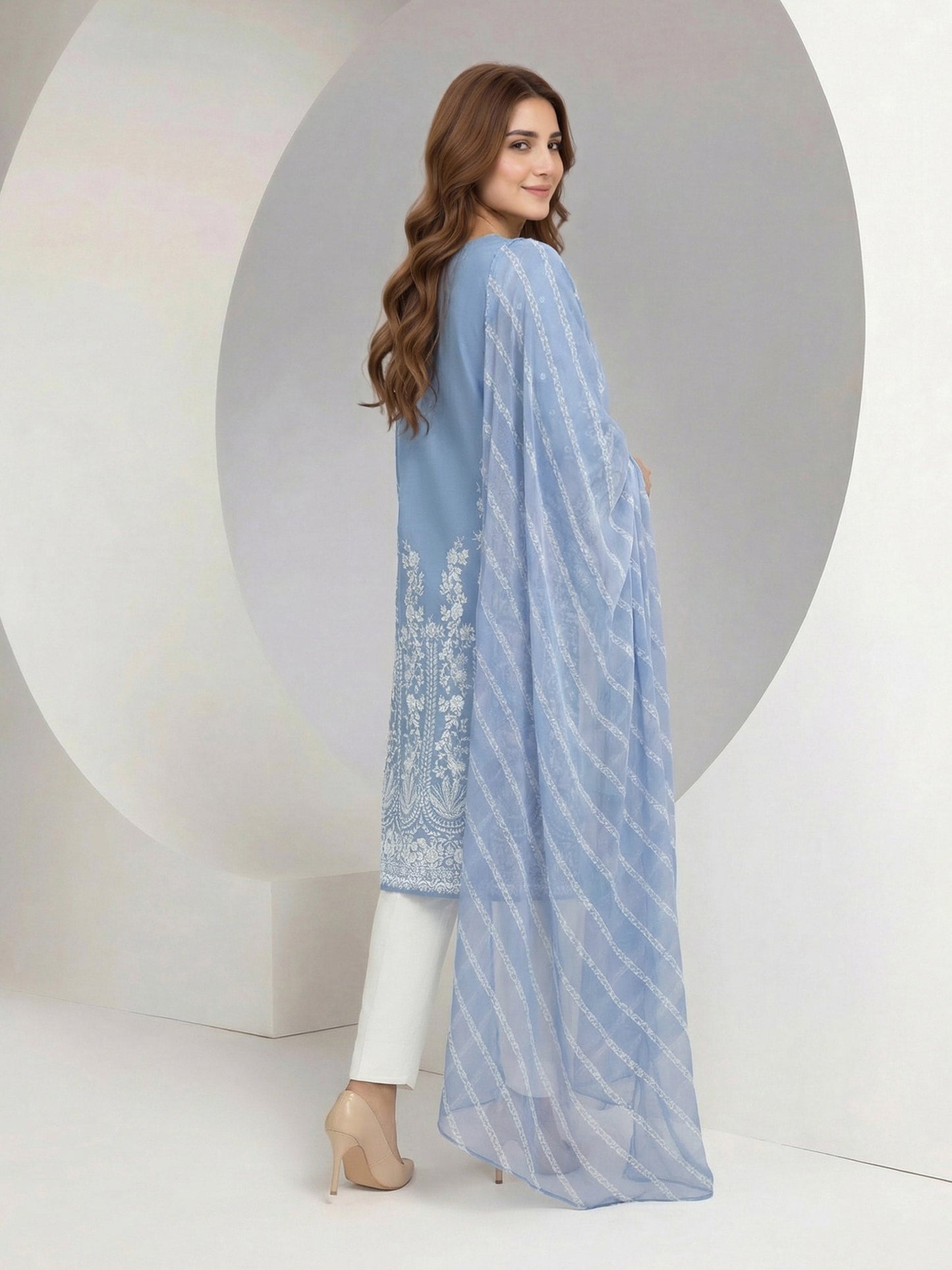 2 Piece Cambric Suit (Pret)