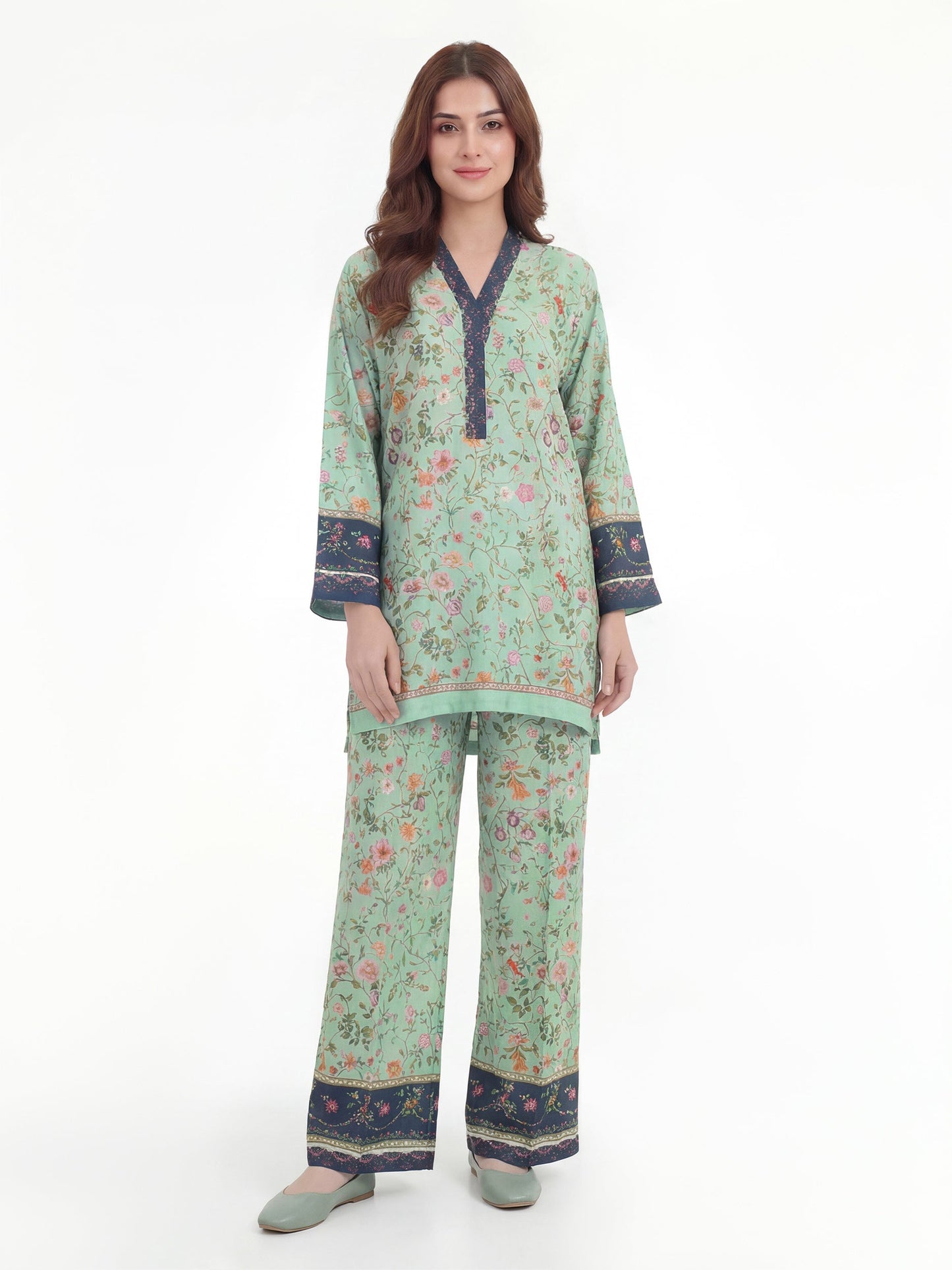 2 Piece Silk Suit (Pret)
