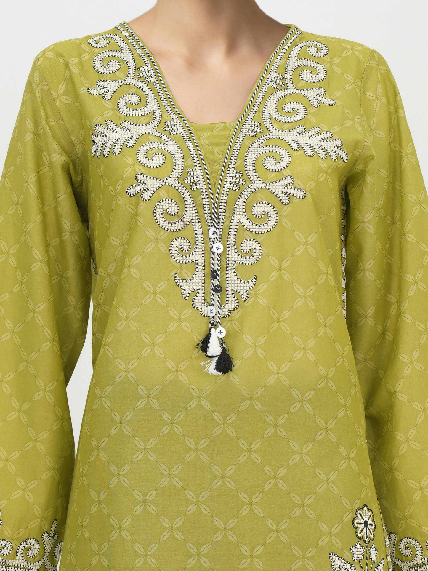 2 Piece Lawn Suit- Embroidered (Pret)
