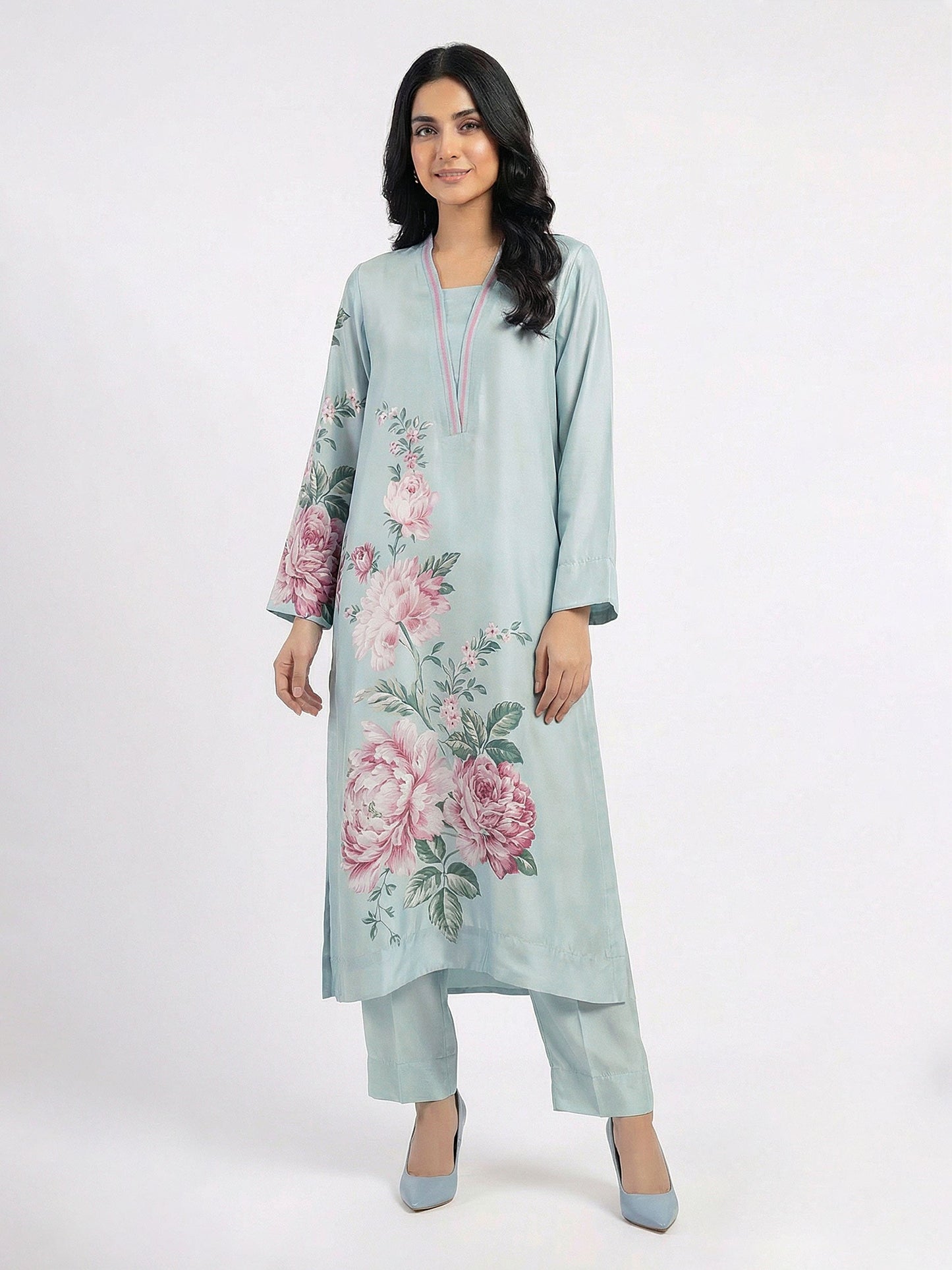 2 Piece Silk Suit (Pret)