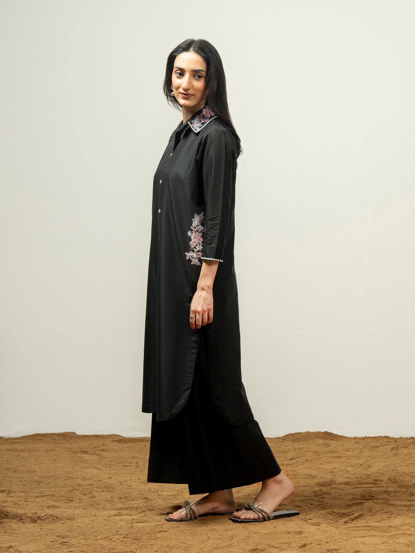 Cambric Shirt-Embroidered (Pret)