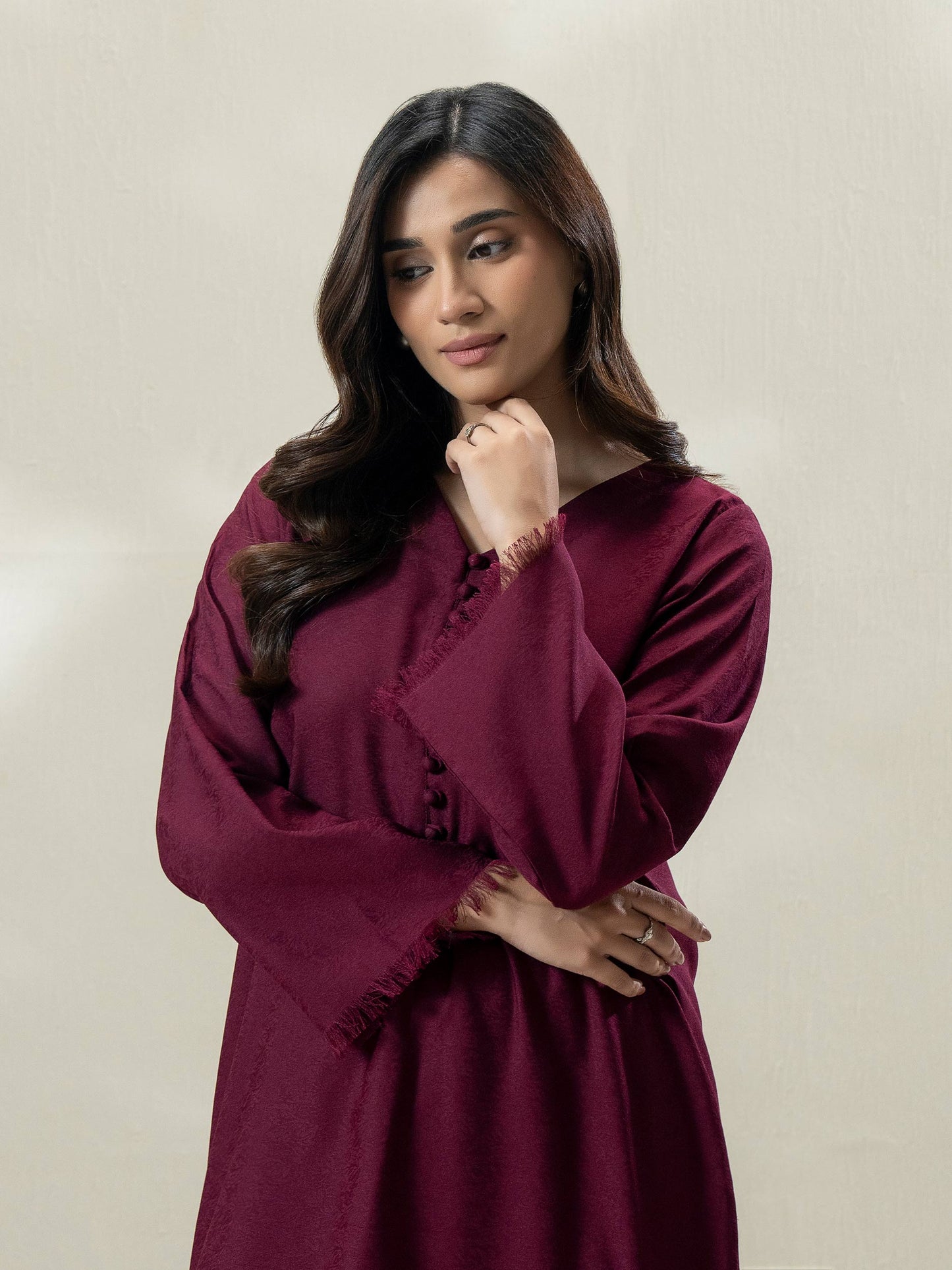 2-Piece Self Jacquard Suit (Pret)