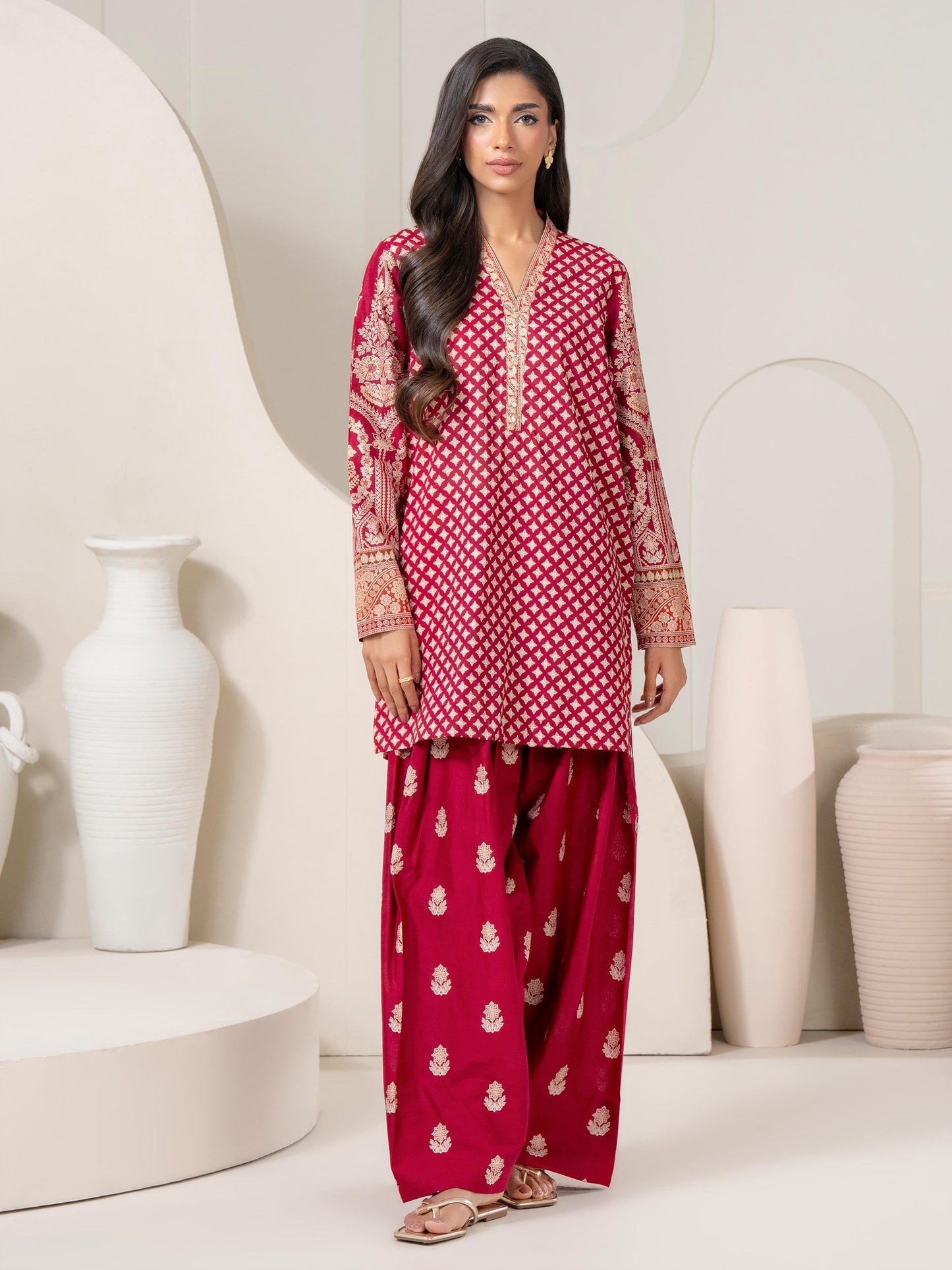 2 Piece Lawn Suit-Paste Print (Pret)