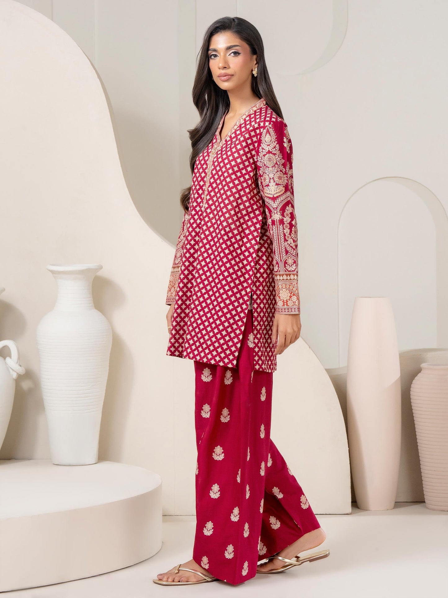 2 Piece Lawn Suit-Paste Print (Pret)