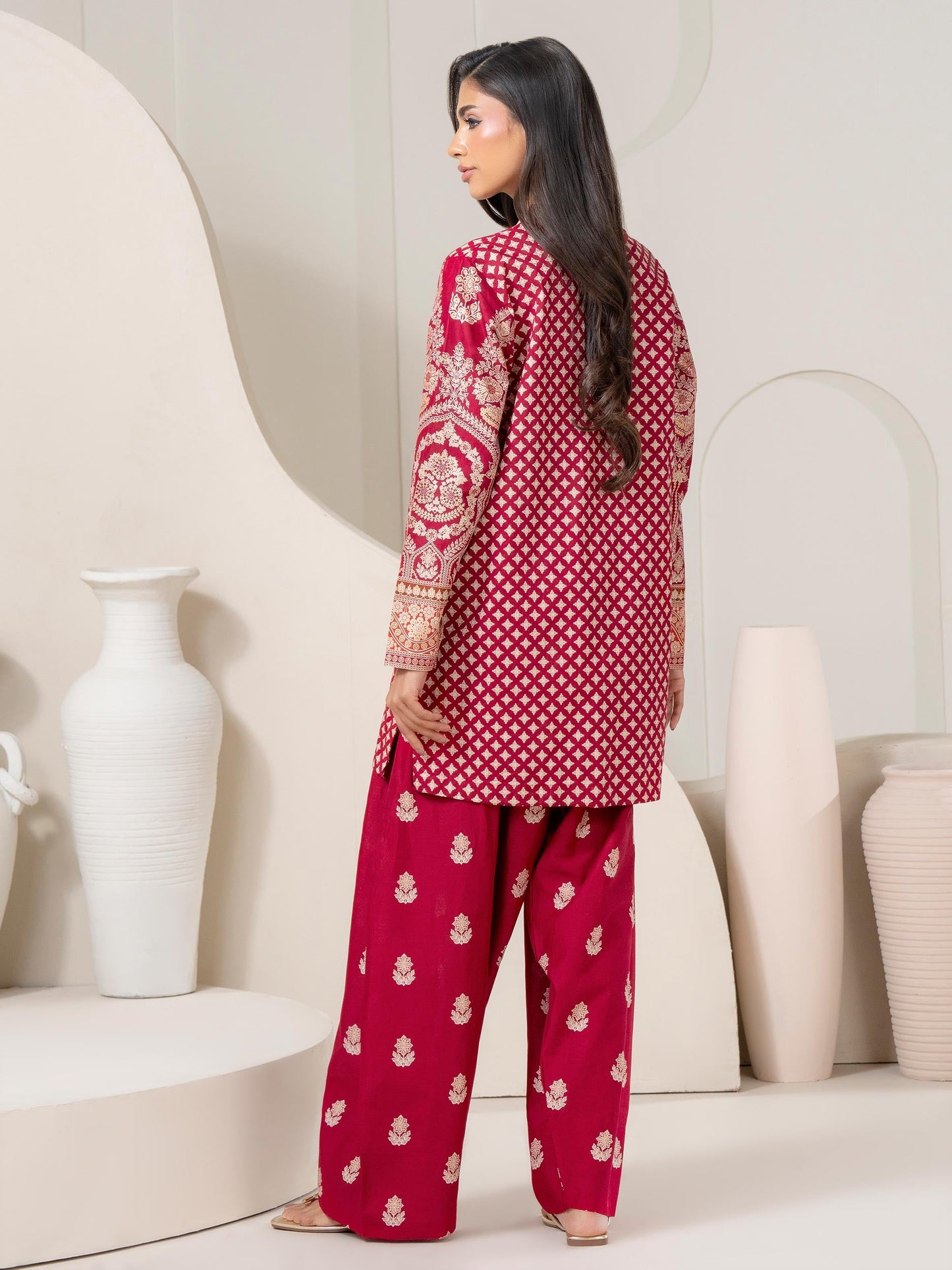 2 Piece Lawn Suit-Paste Print (Pret)