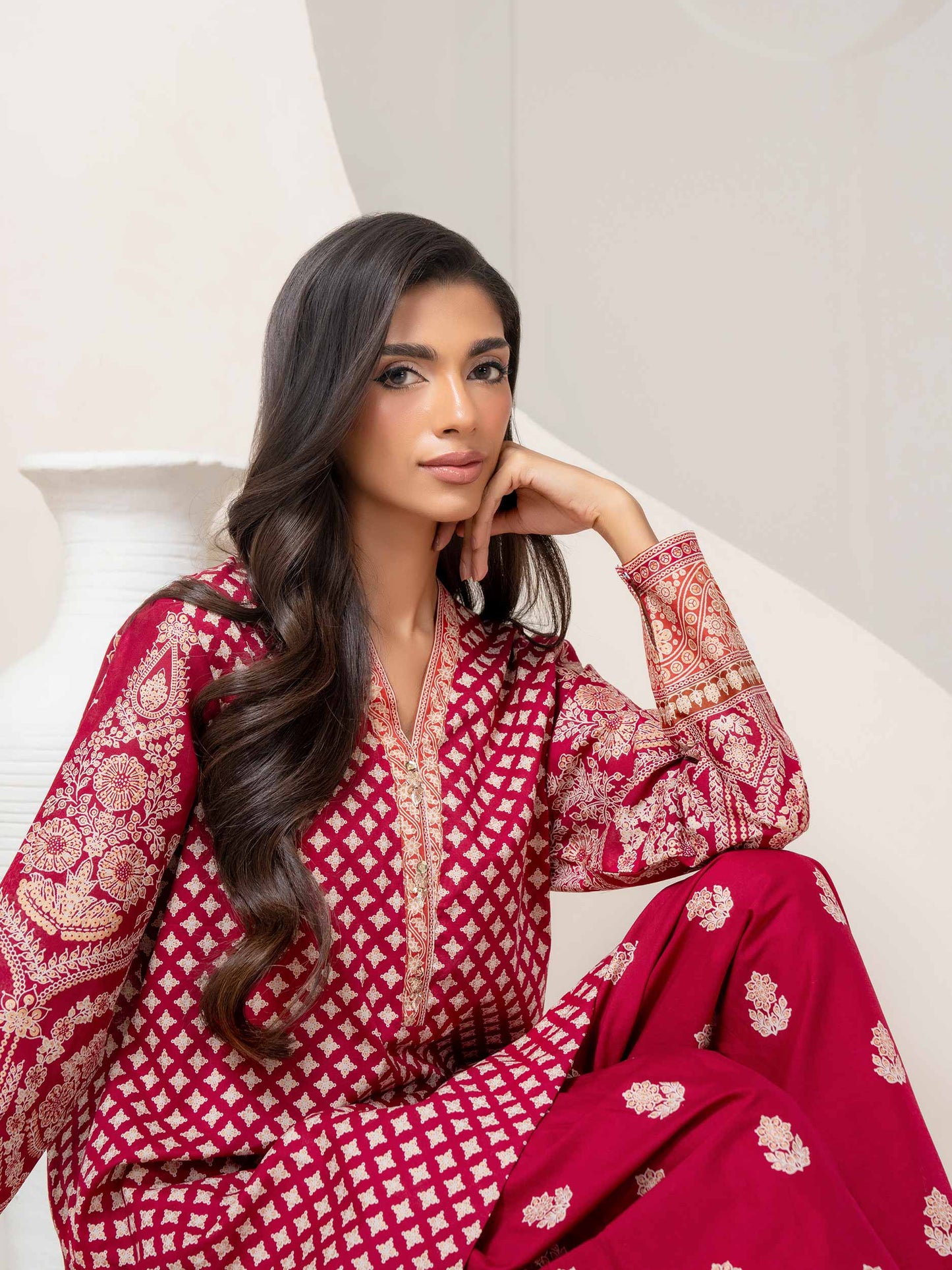 2 Piece Lawn Suit-Paste Print (Pret)