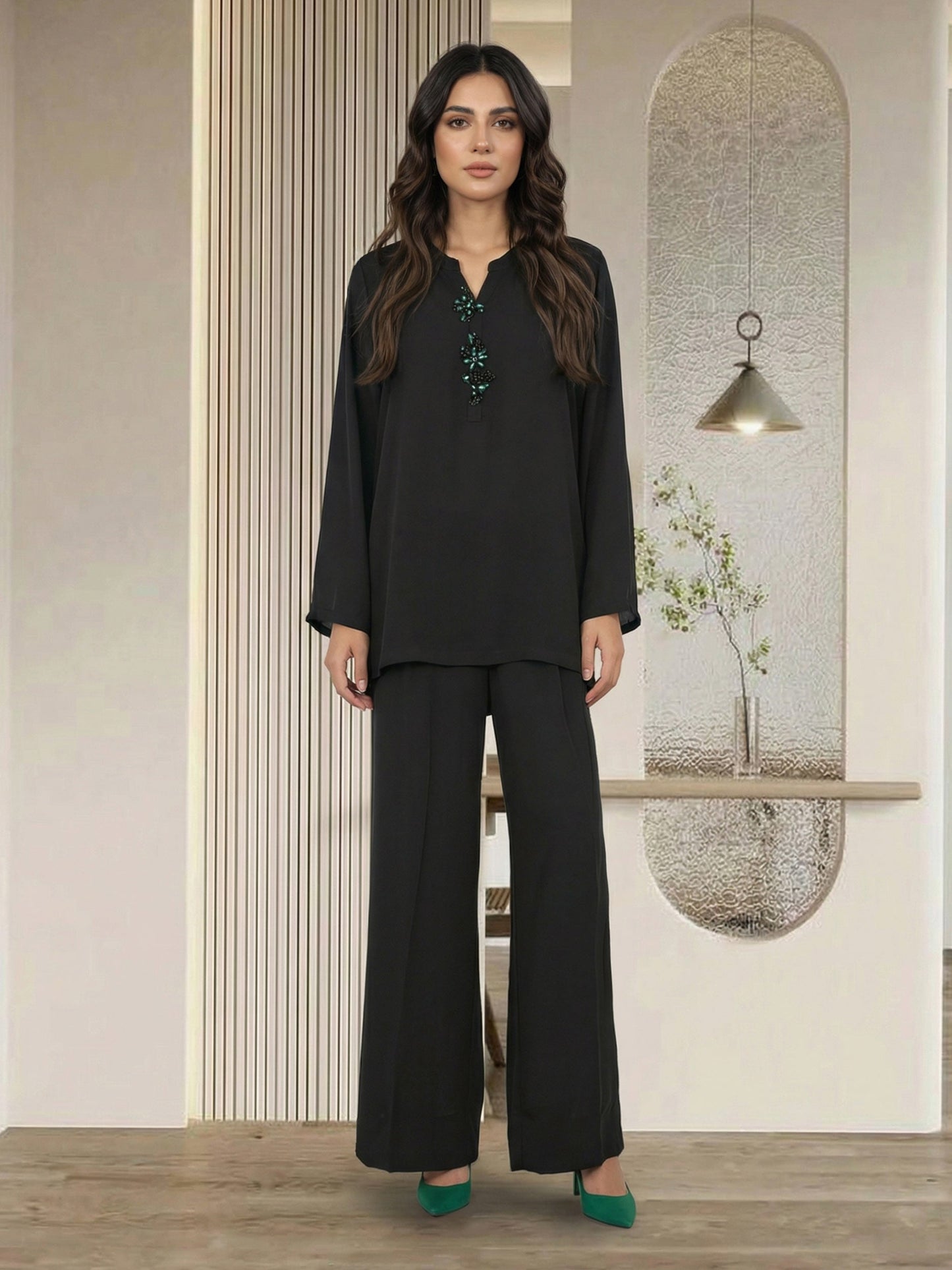 Grip Co-ord set- Embellished (Pret)