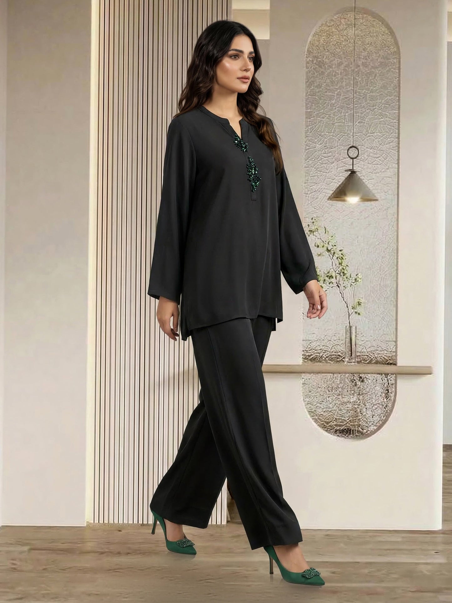 Grip Co-ord set- Embellished (Pret)