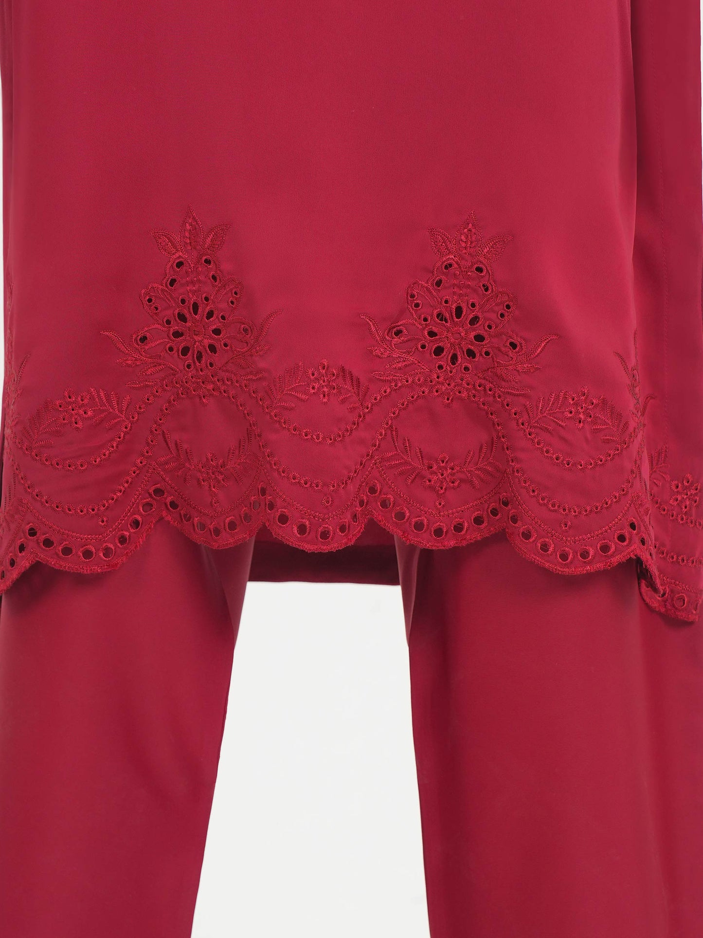 2 Piece Premium Silk Suit- Embroidered (Pret)