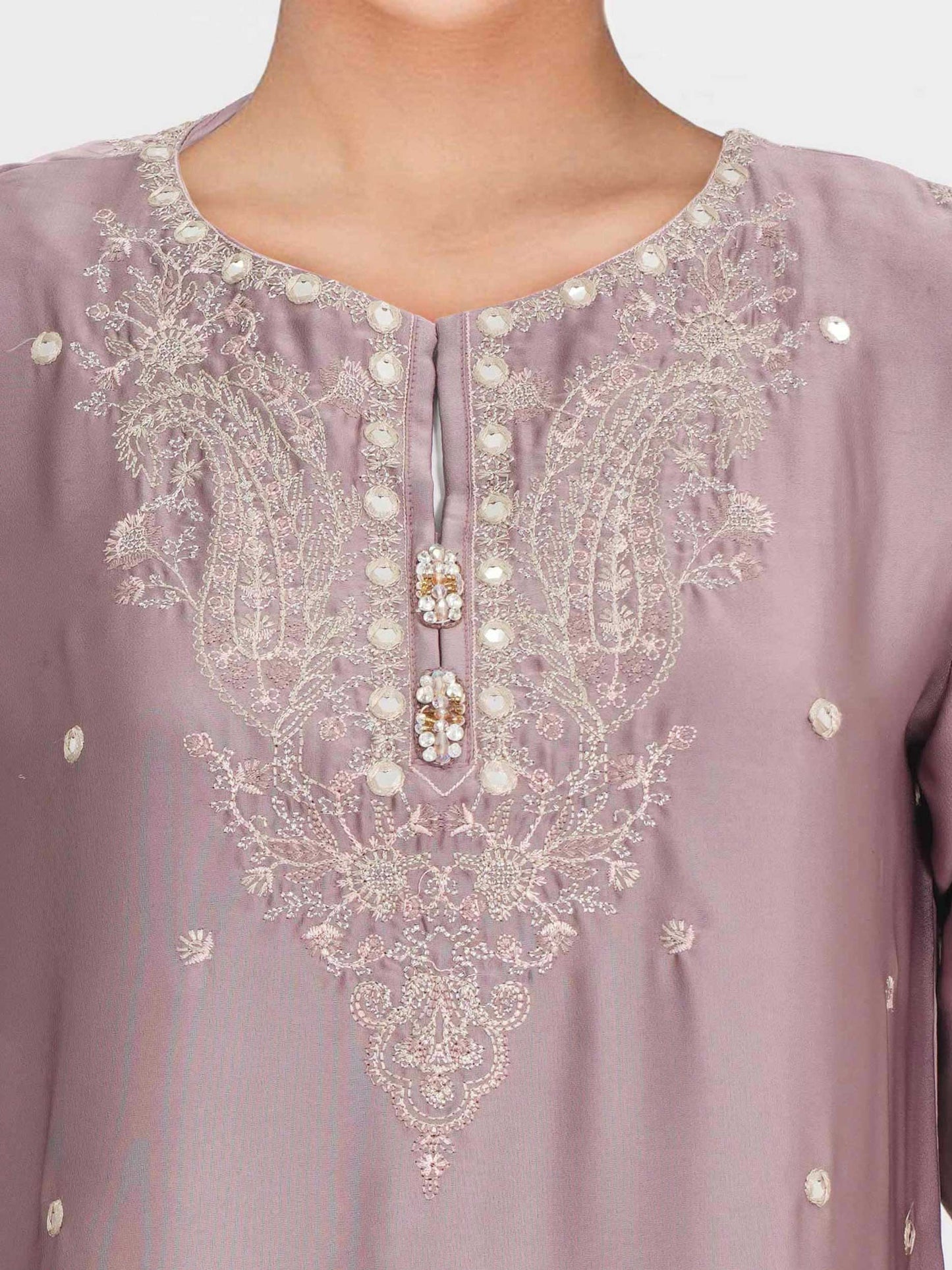 3 Piece Premium Silk Suit- Embroidered (Pret)